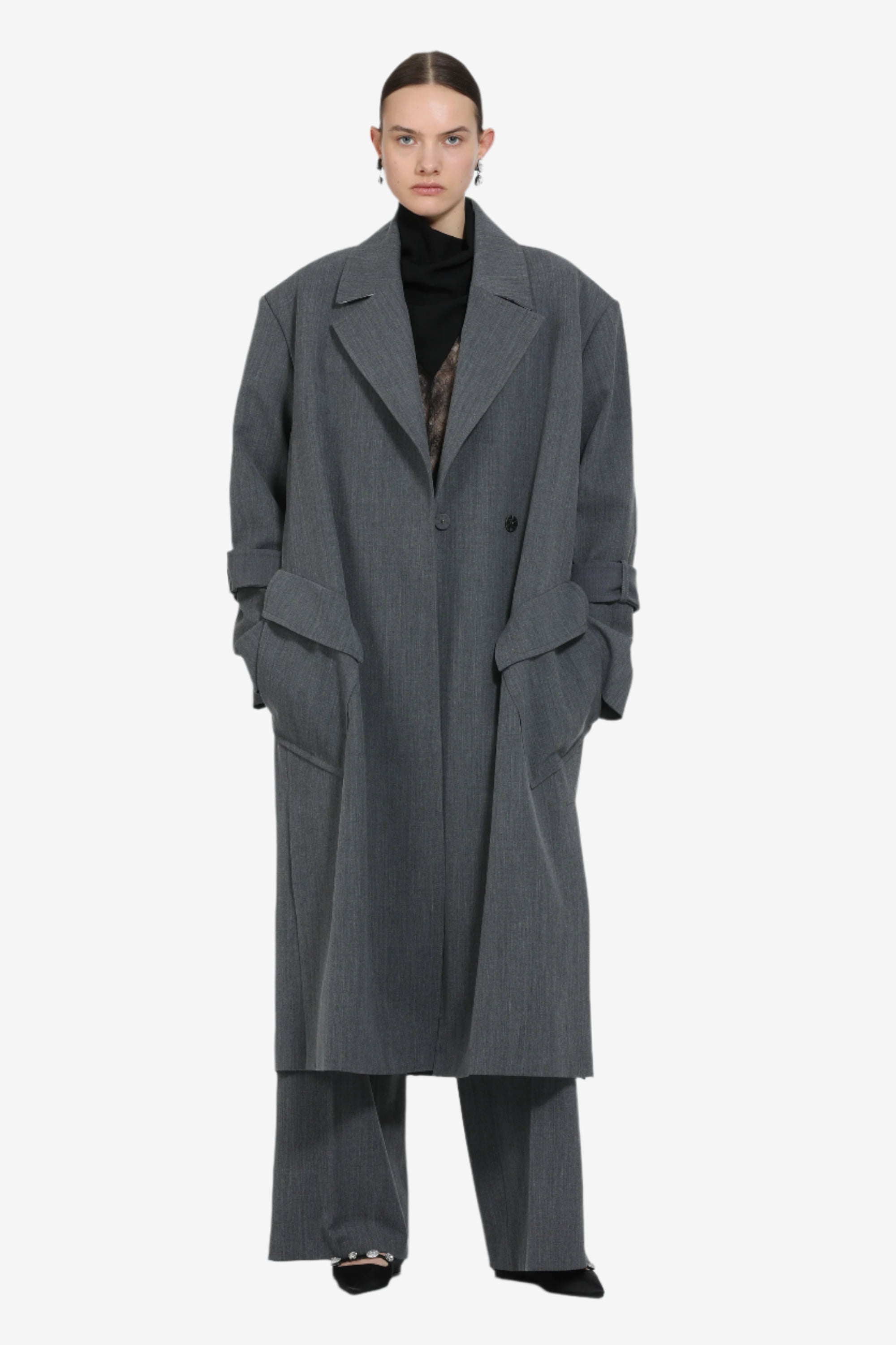 Pantalone palazzo con passanti