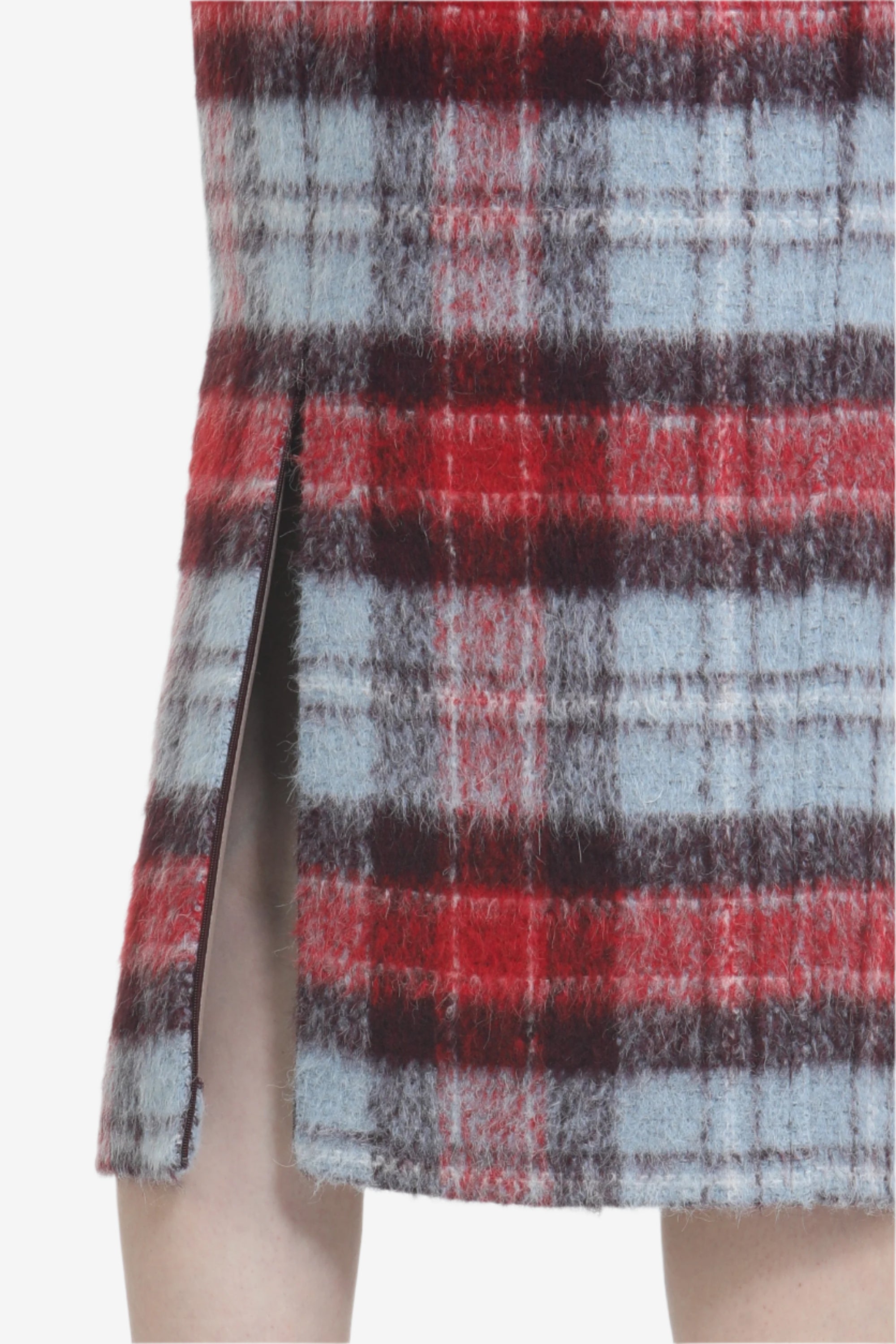 Checked pencil skirt