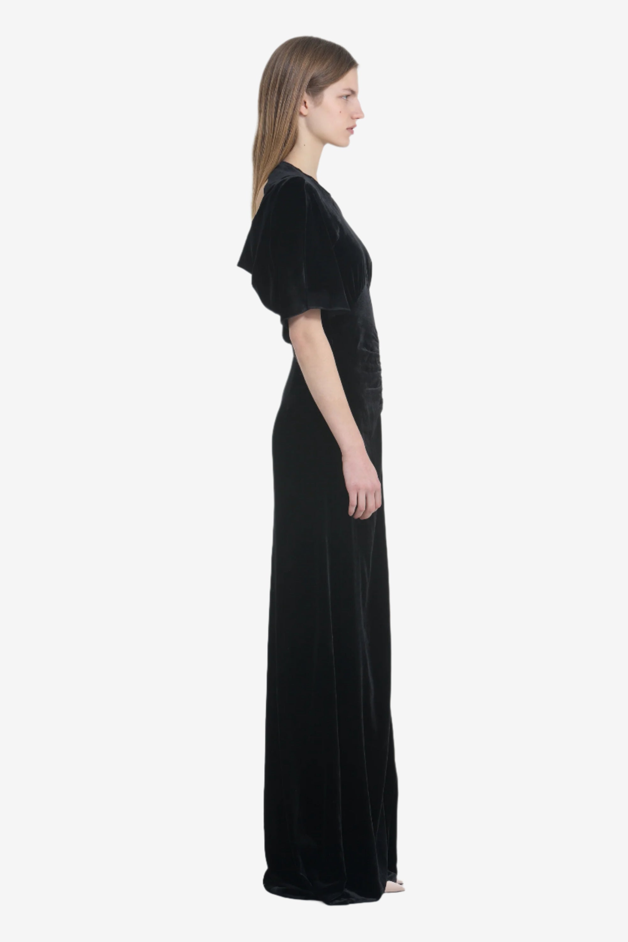 ワンピース N21 numero ventuno SS20 V-NECK DRESS (H191_5253M841) Nº21 bow-detail Midi Dress | Black | FARFETCH