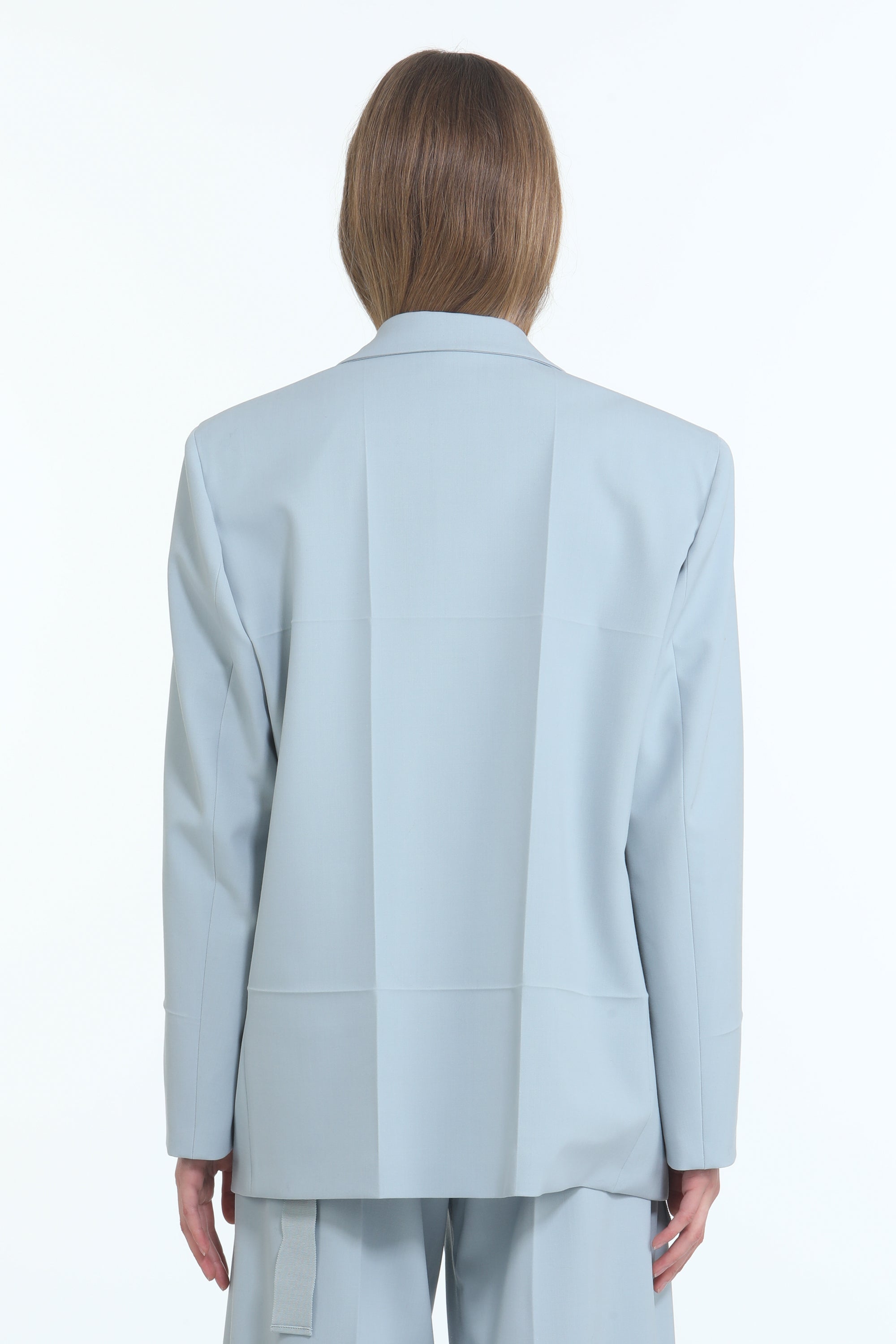 Blazer oversize con spalline