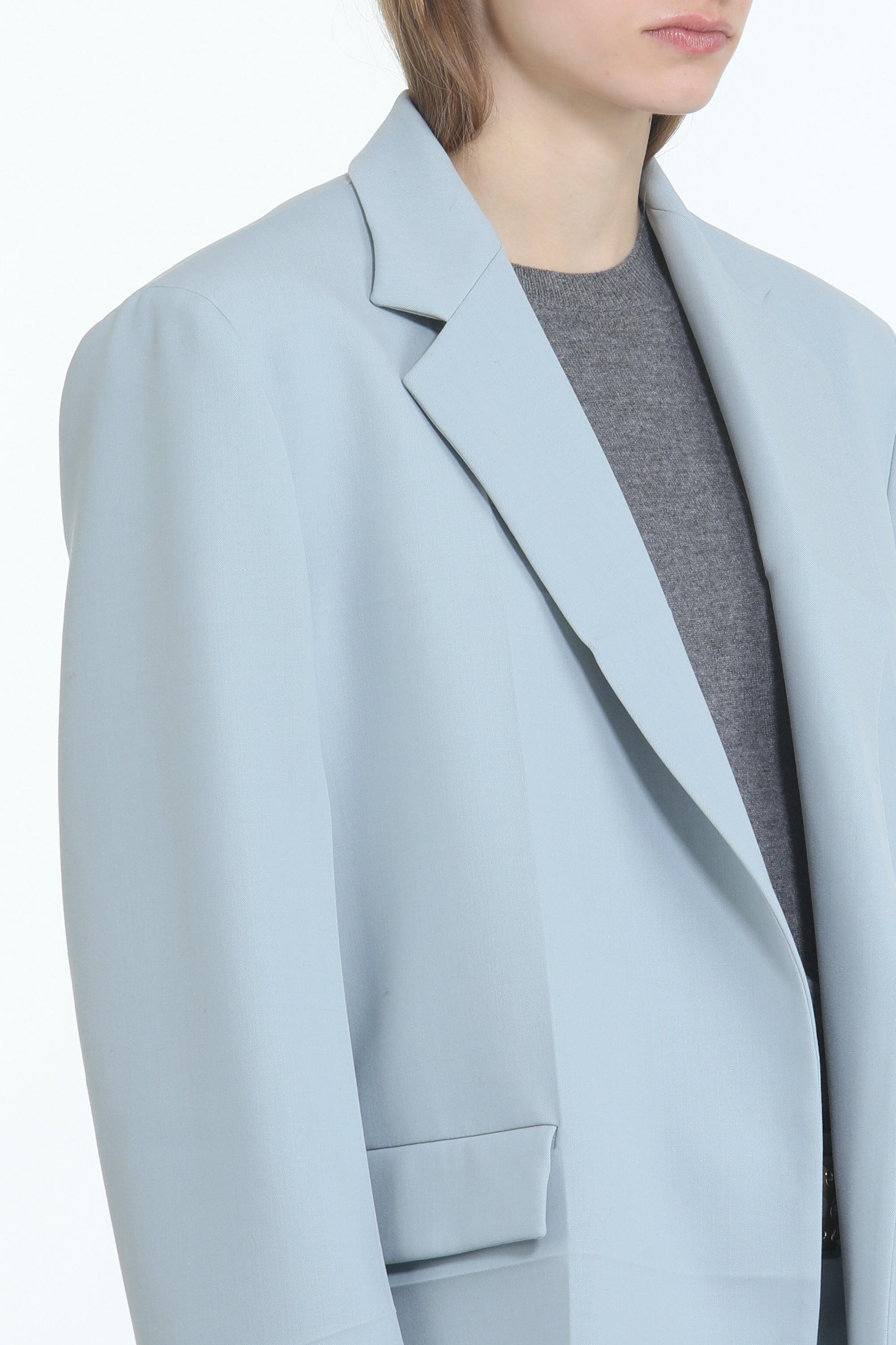 Blazer oversize con spalline