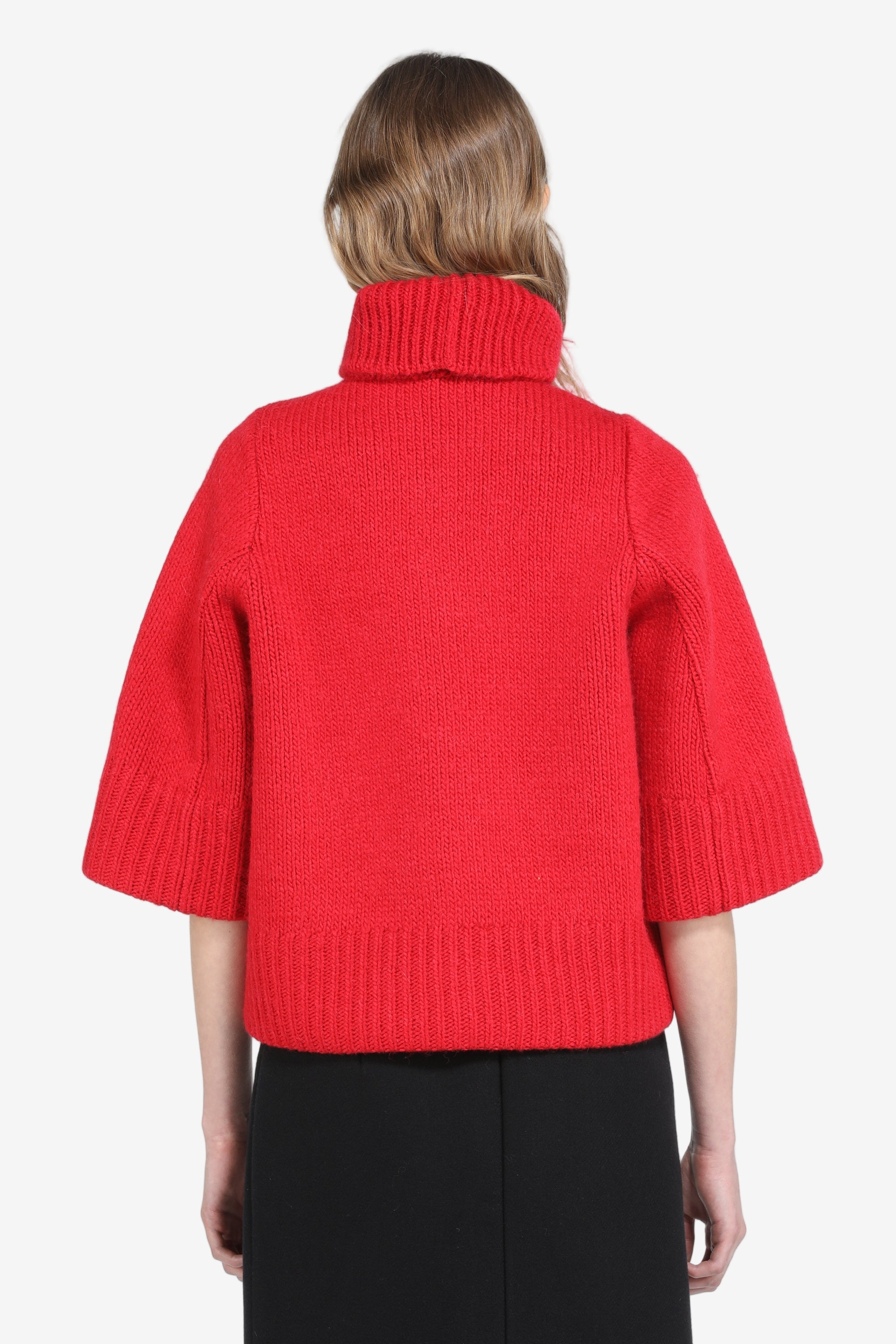 Maglione over con maniche a tre quarti