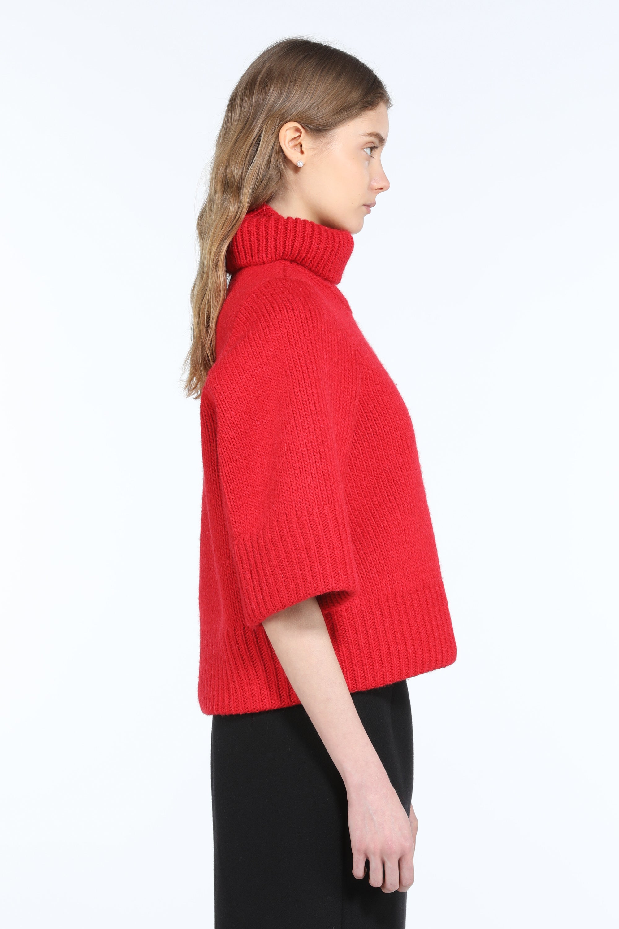 Maglione over con maniche a tre quarti