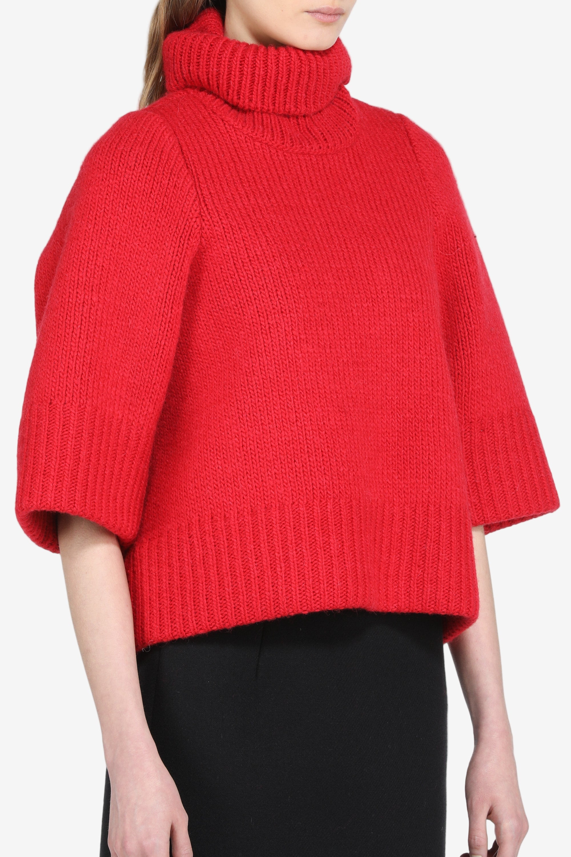 Maglione over con maniche a tre quarti