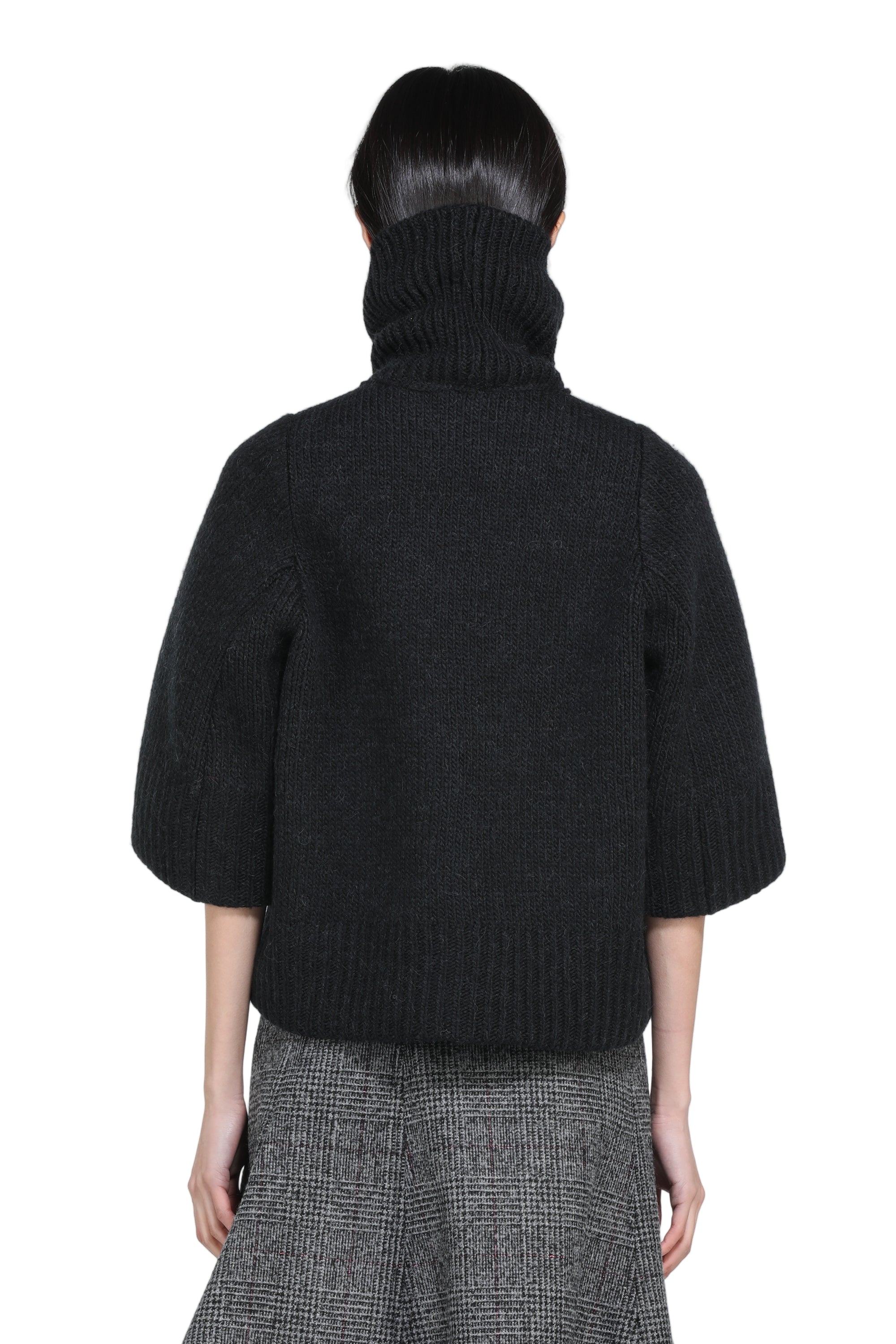 Maglione over con maniche a tre quarti