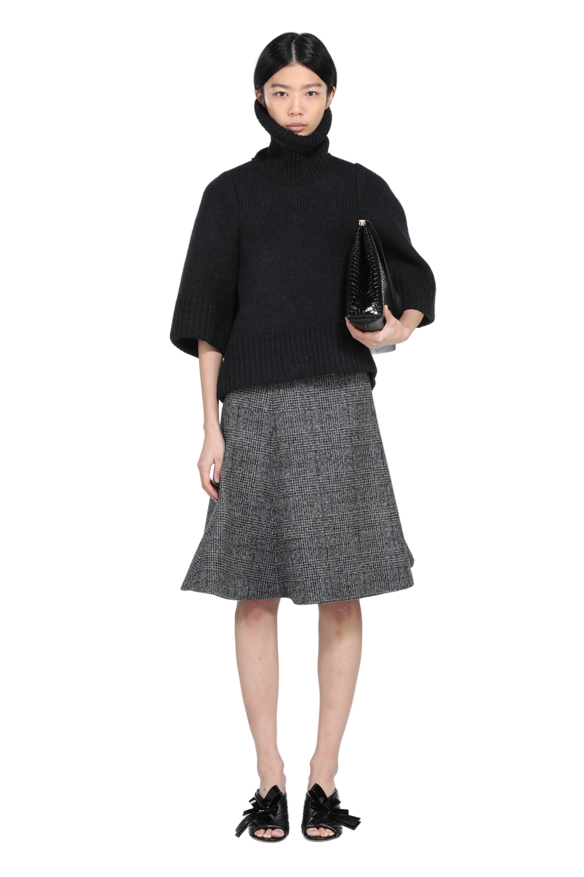 Maglione over con maniche a tre quarti