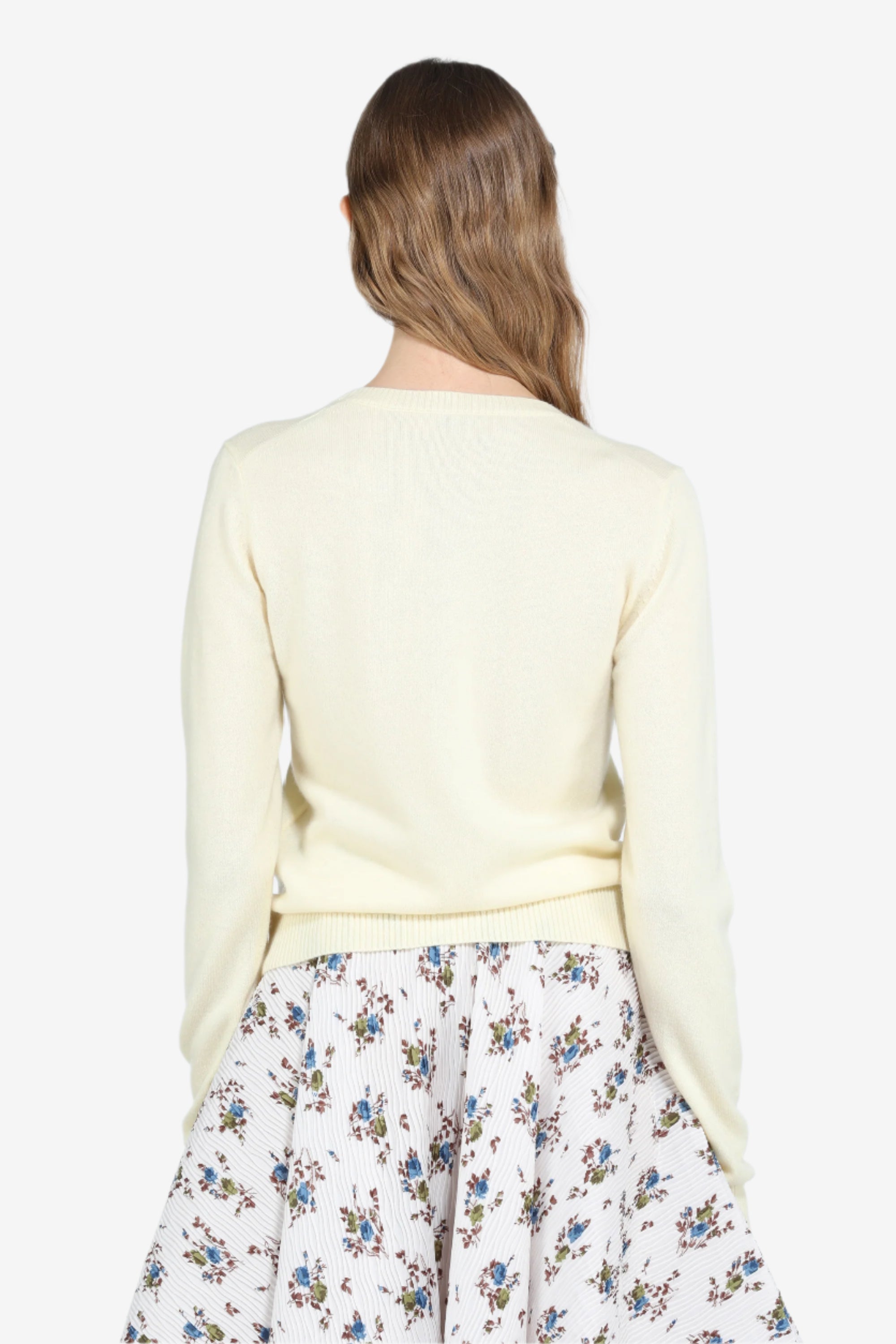 Round neck cardigan