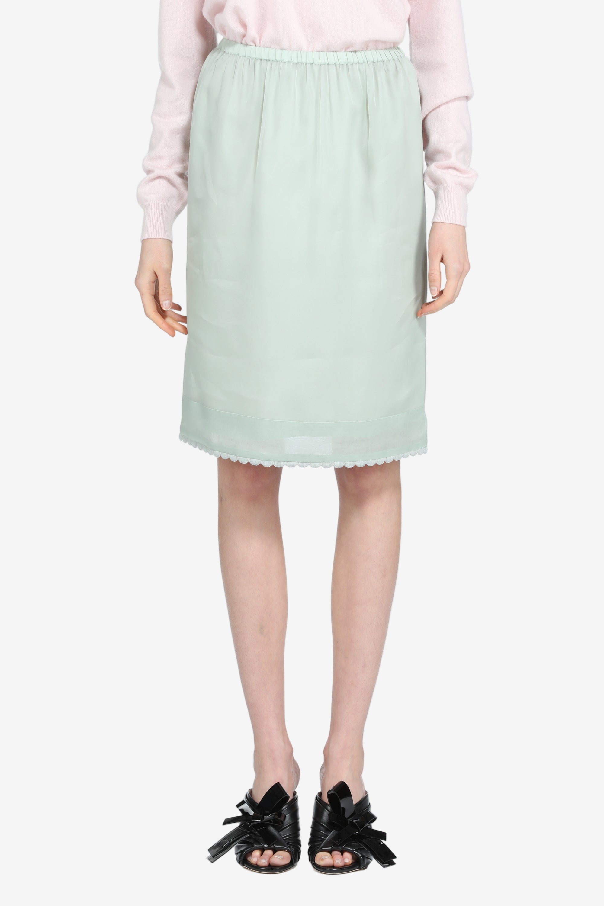 Knee-length skirt