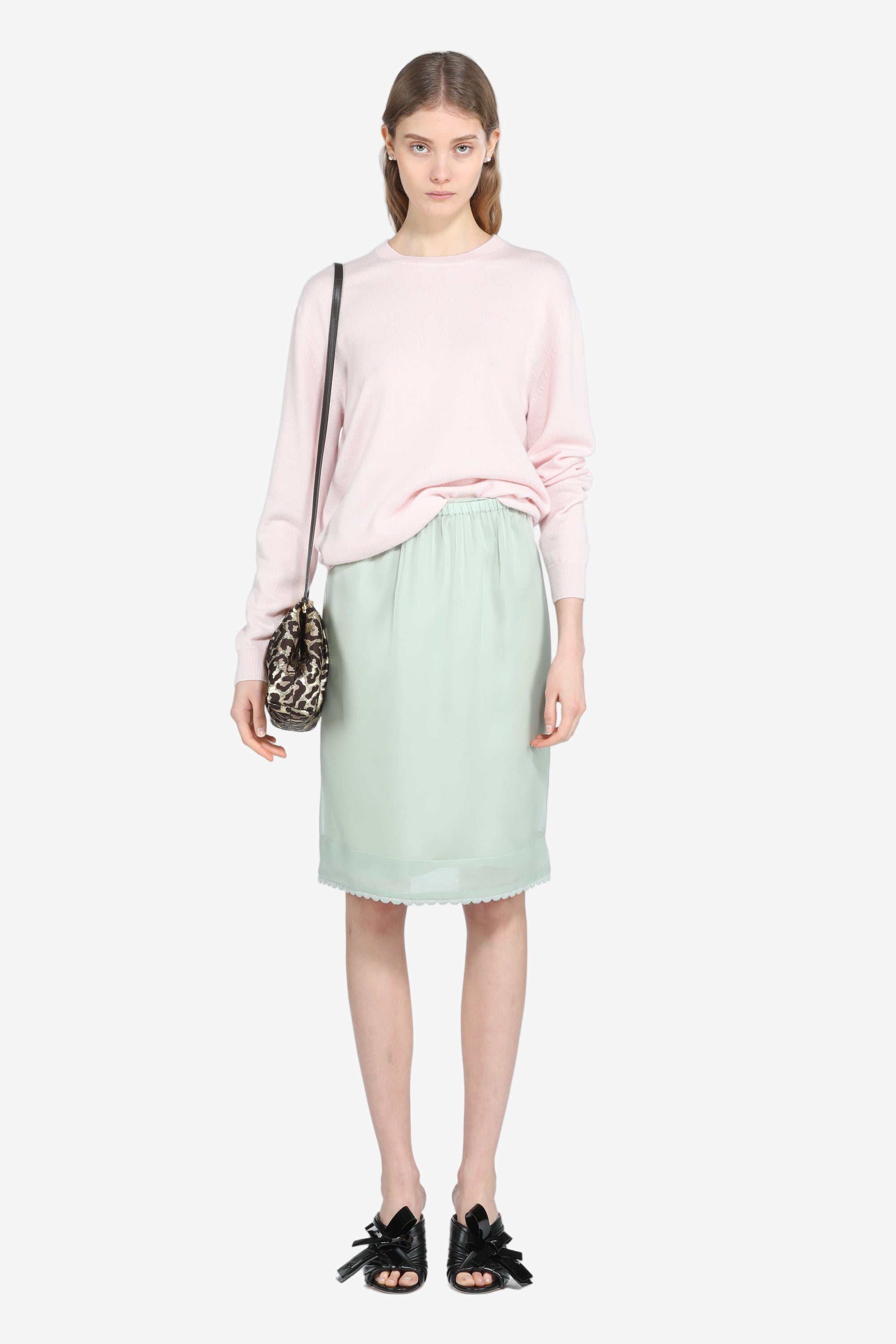 Knee-length skirt