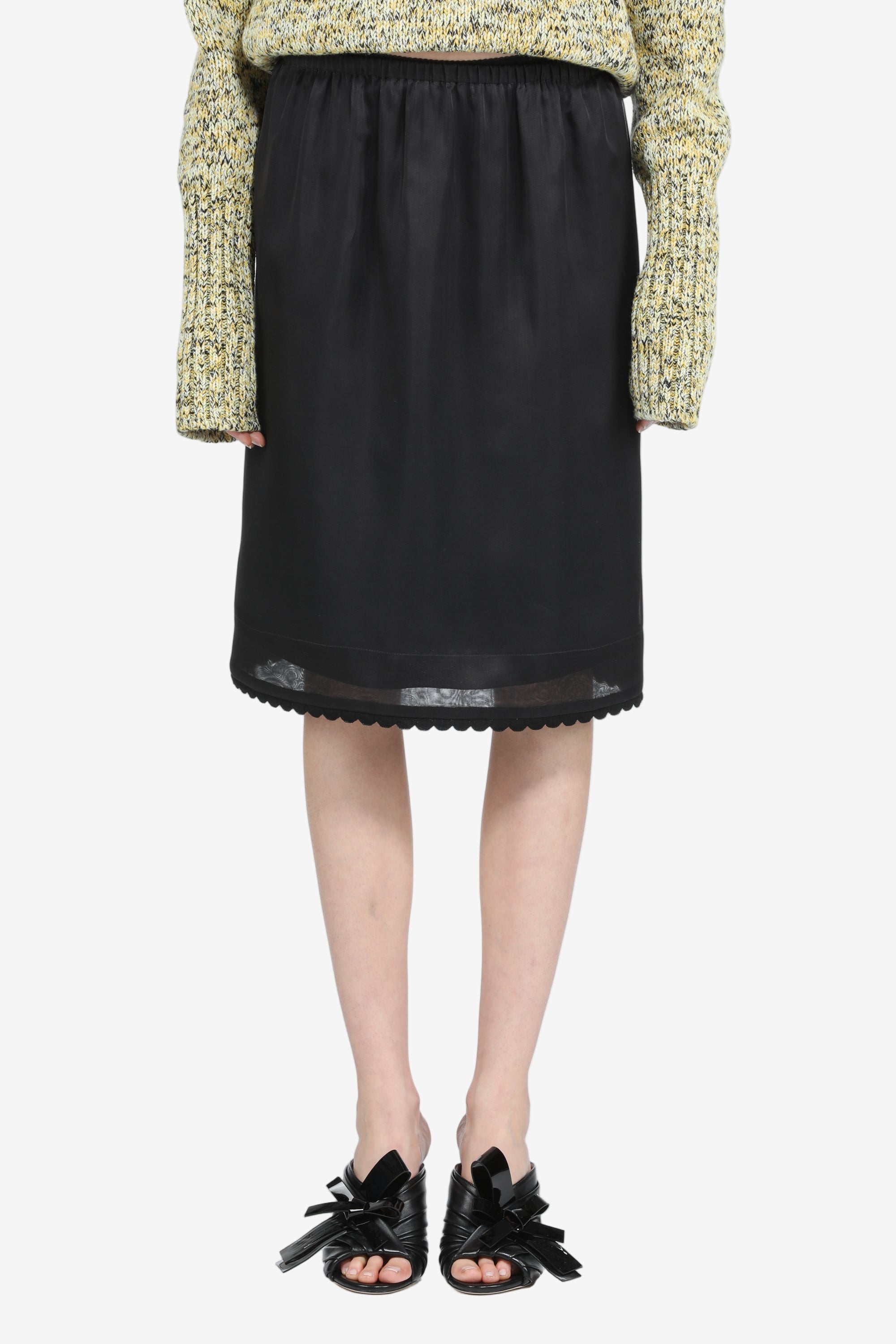 Knee-length skirt