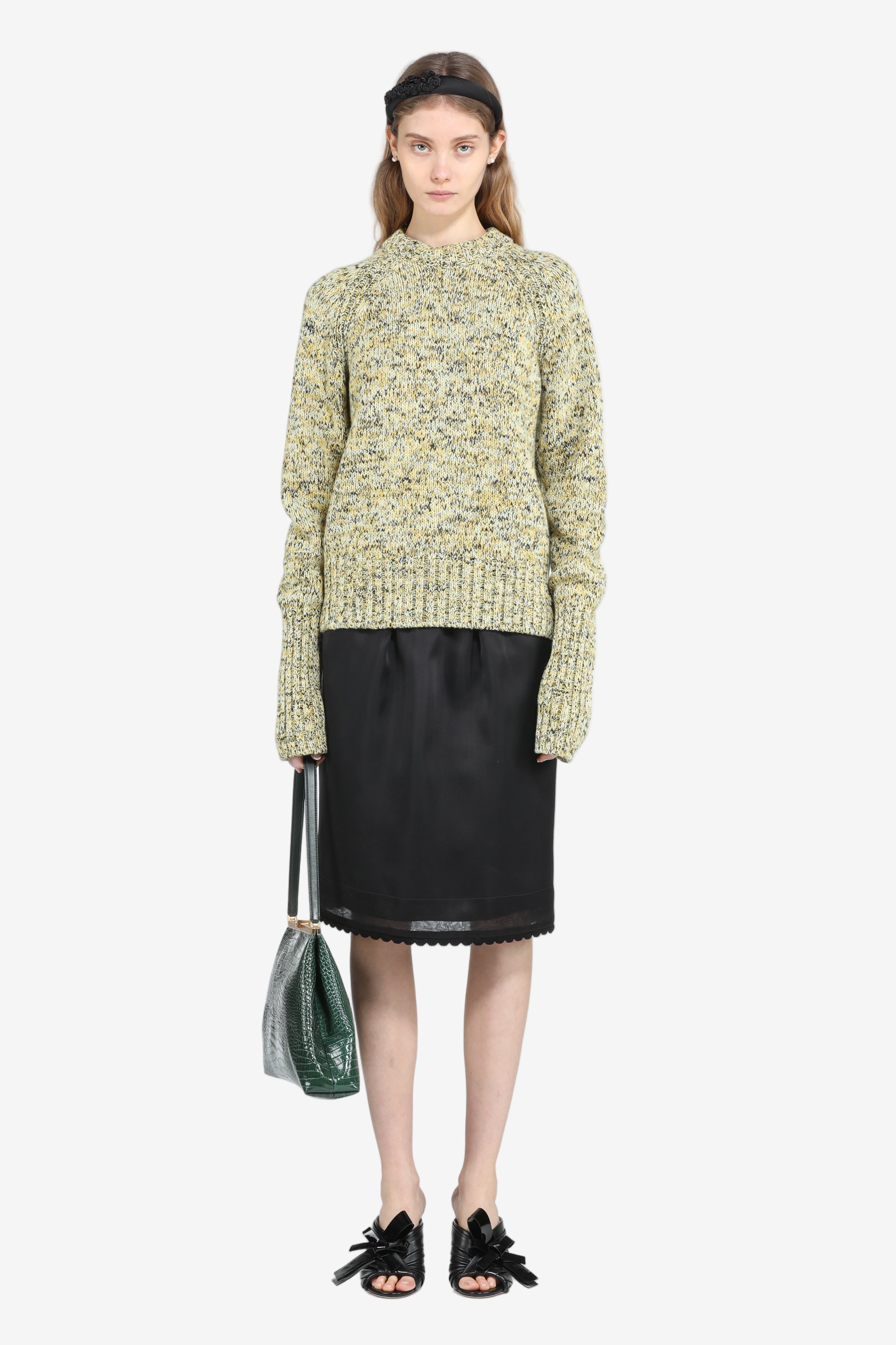 Knee-length skirt