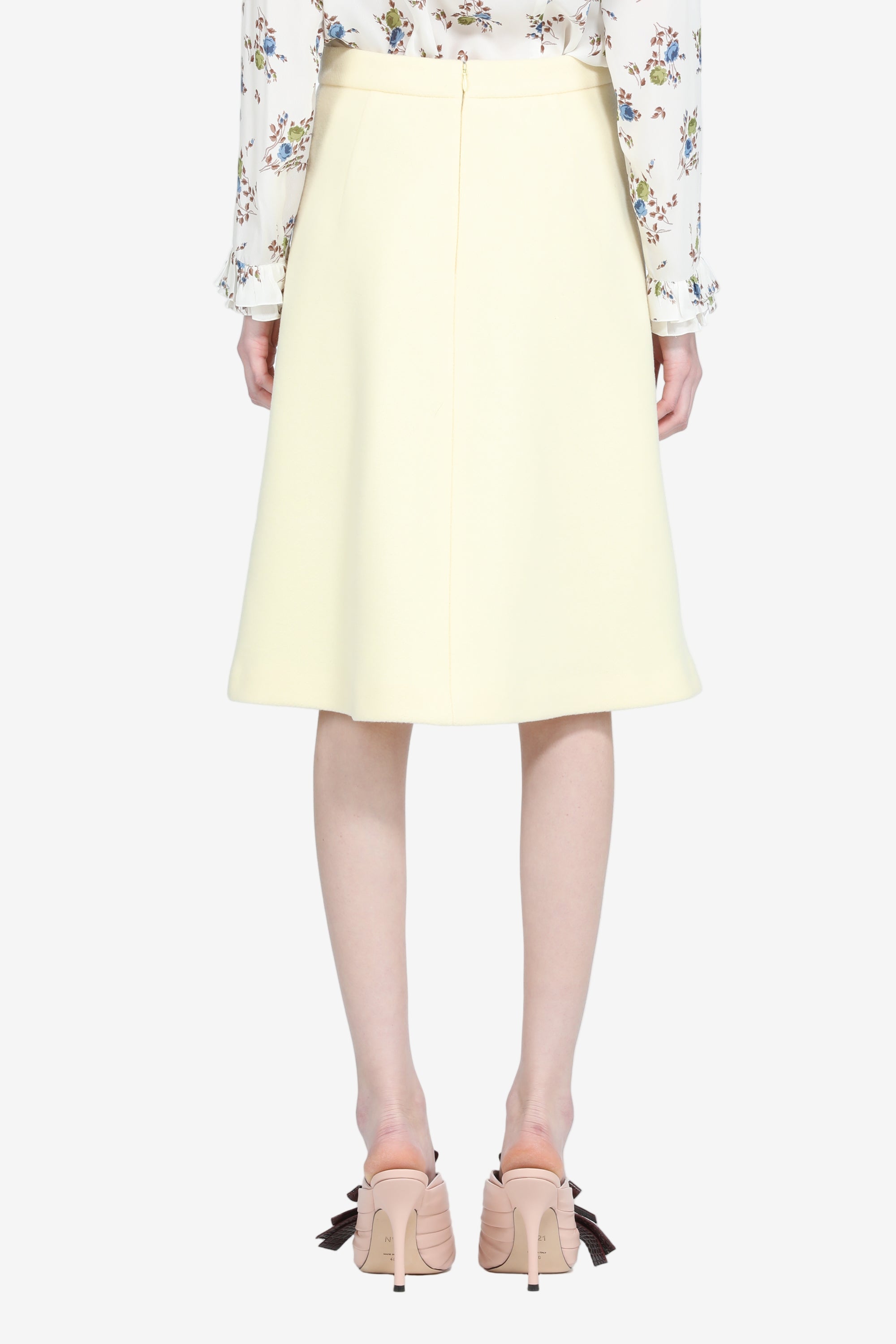 Midi skirt in wool