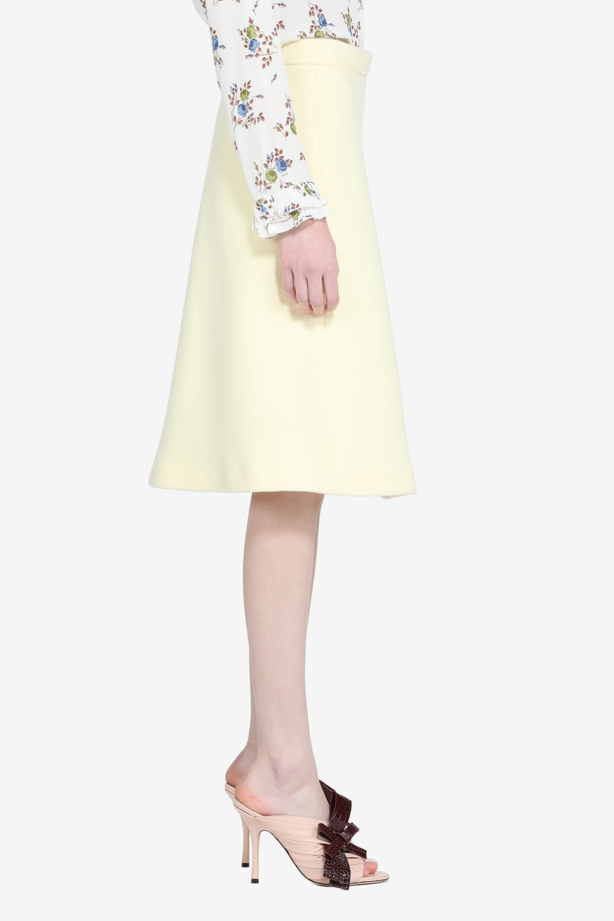 Midi skirt in wool