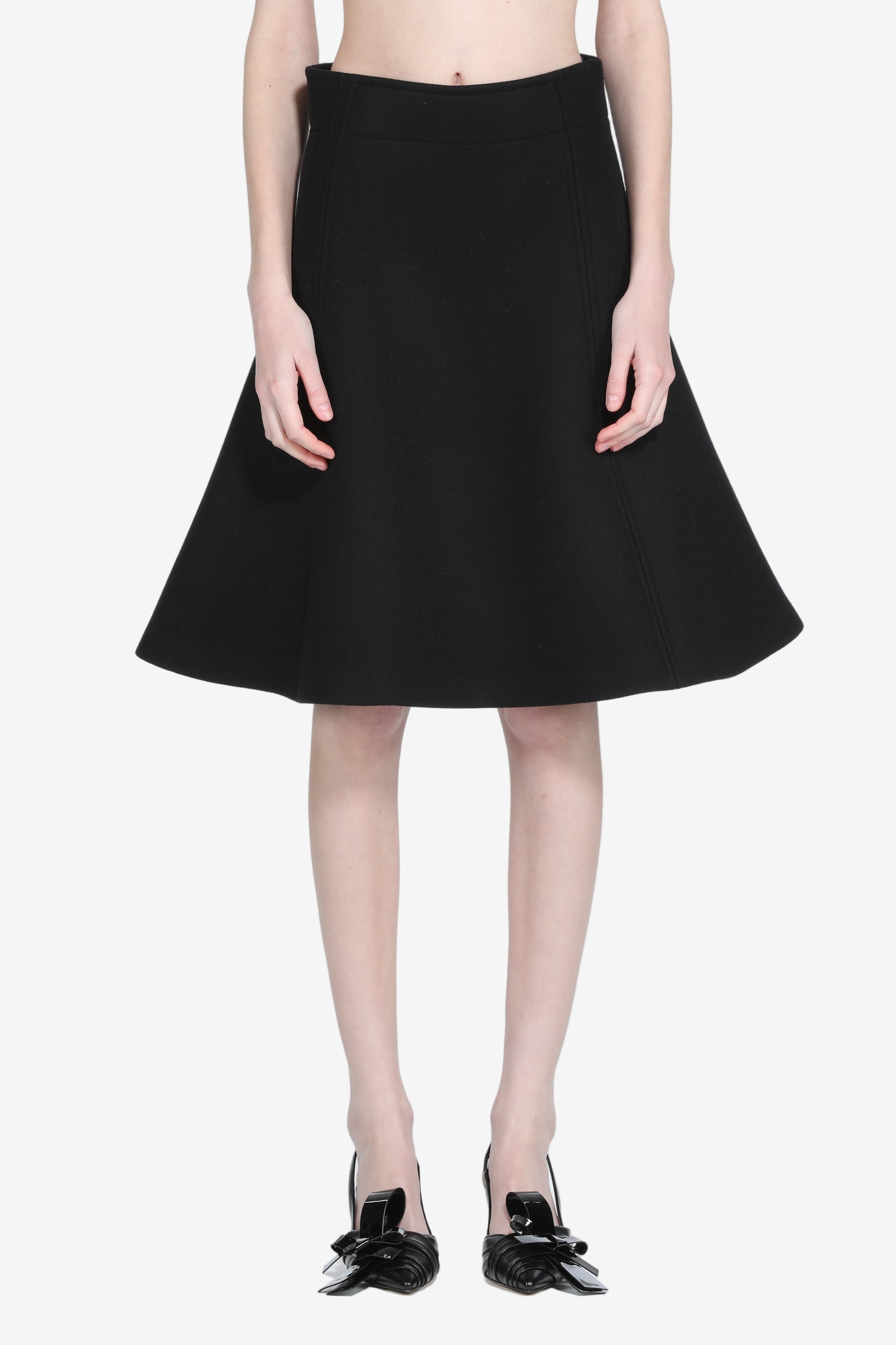 Midi skirt in wool