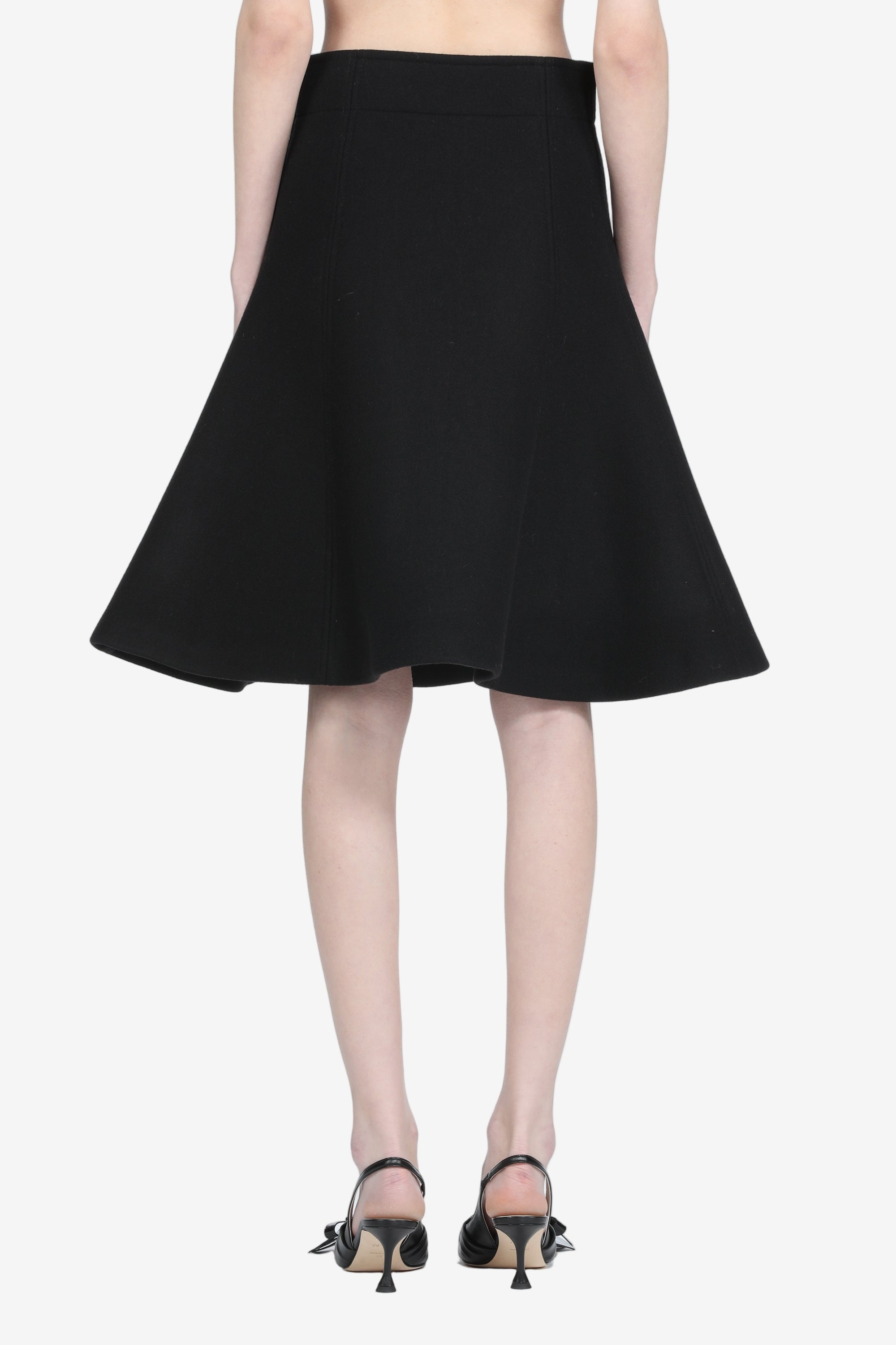 Midi skirt in wool