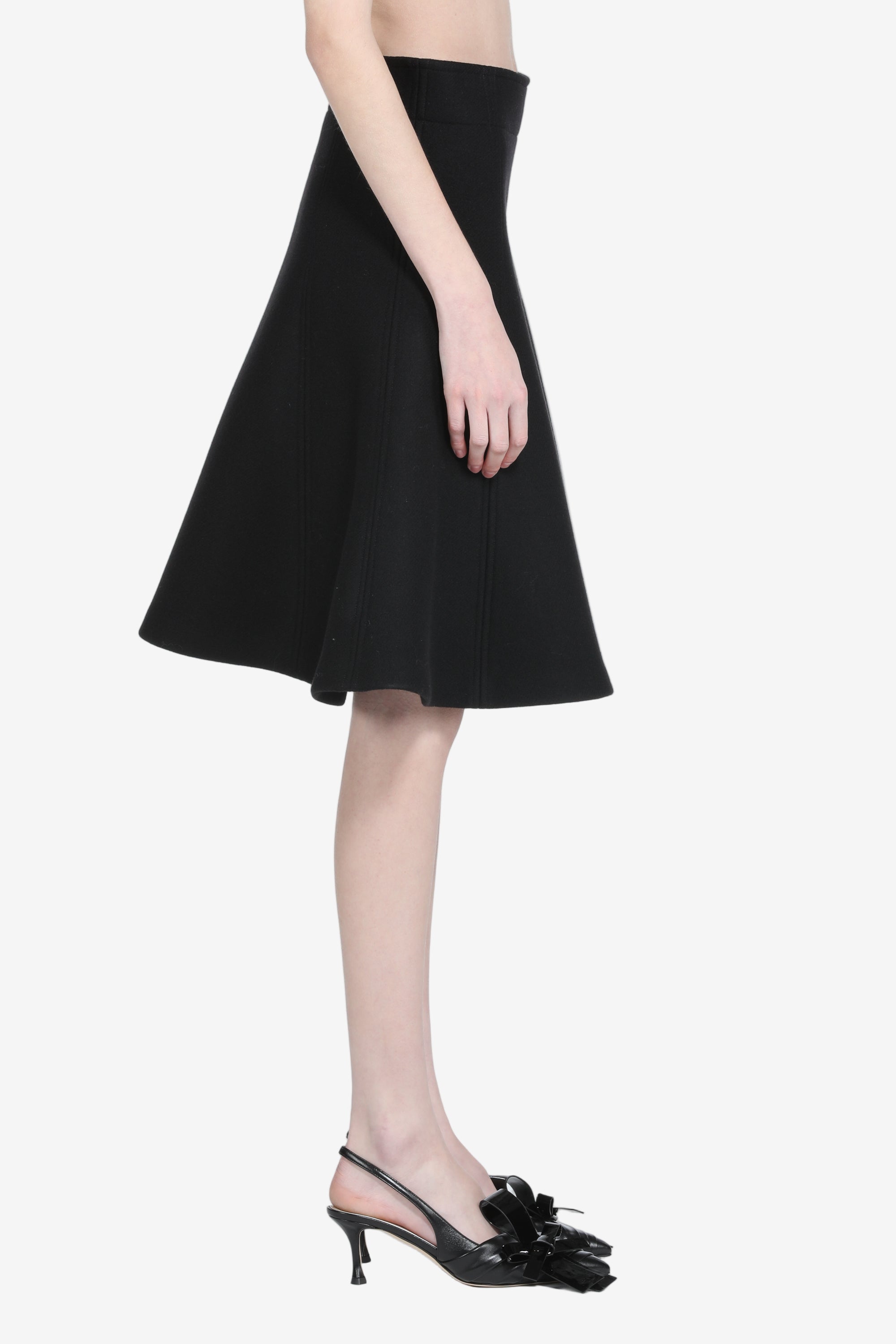 Midi skirt in wool