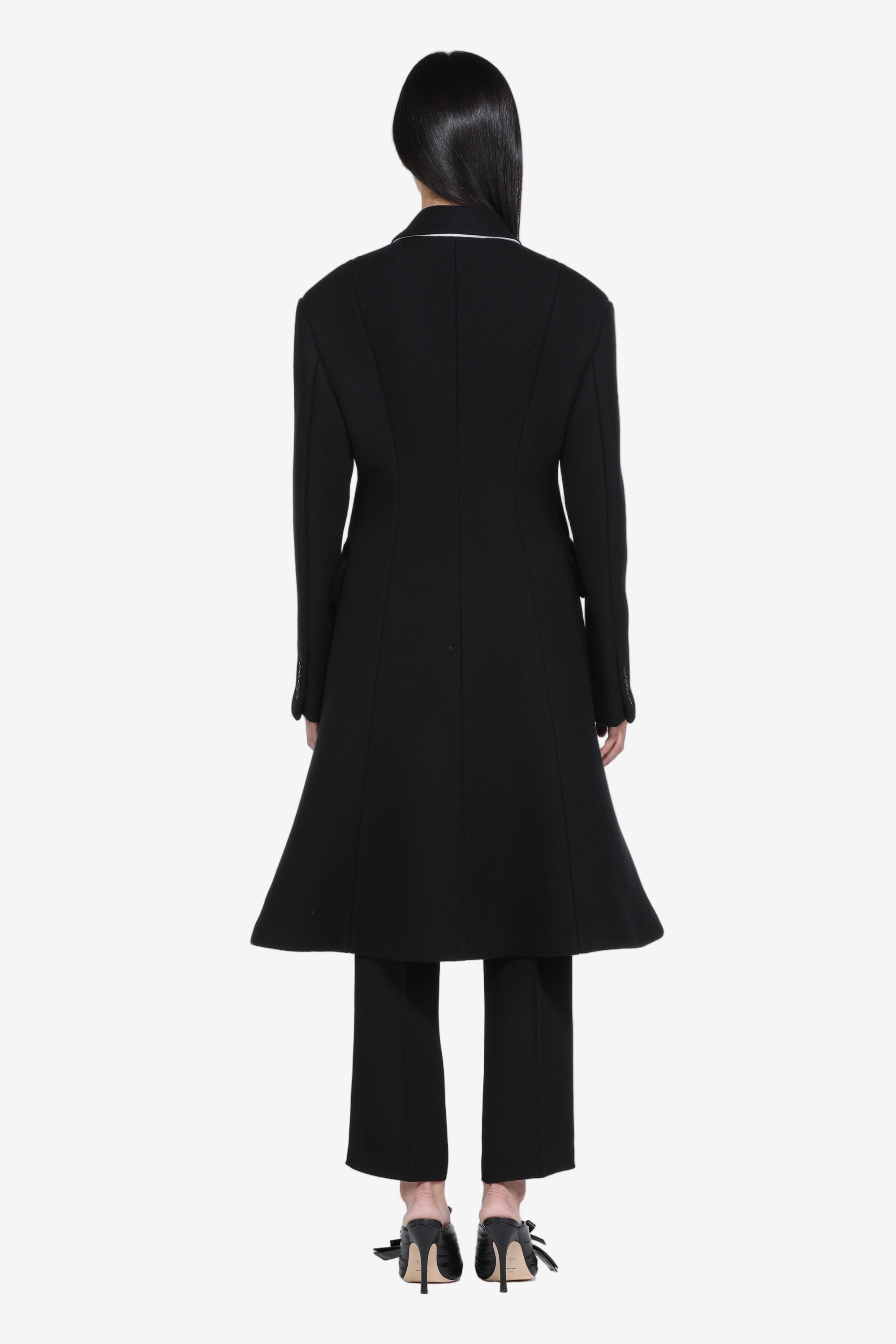 Long flared coat