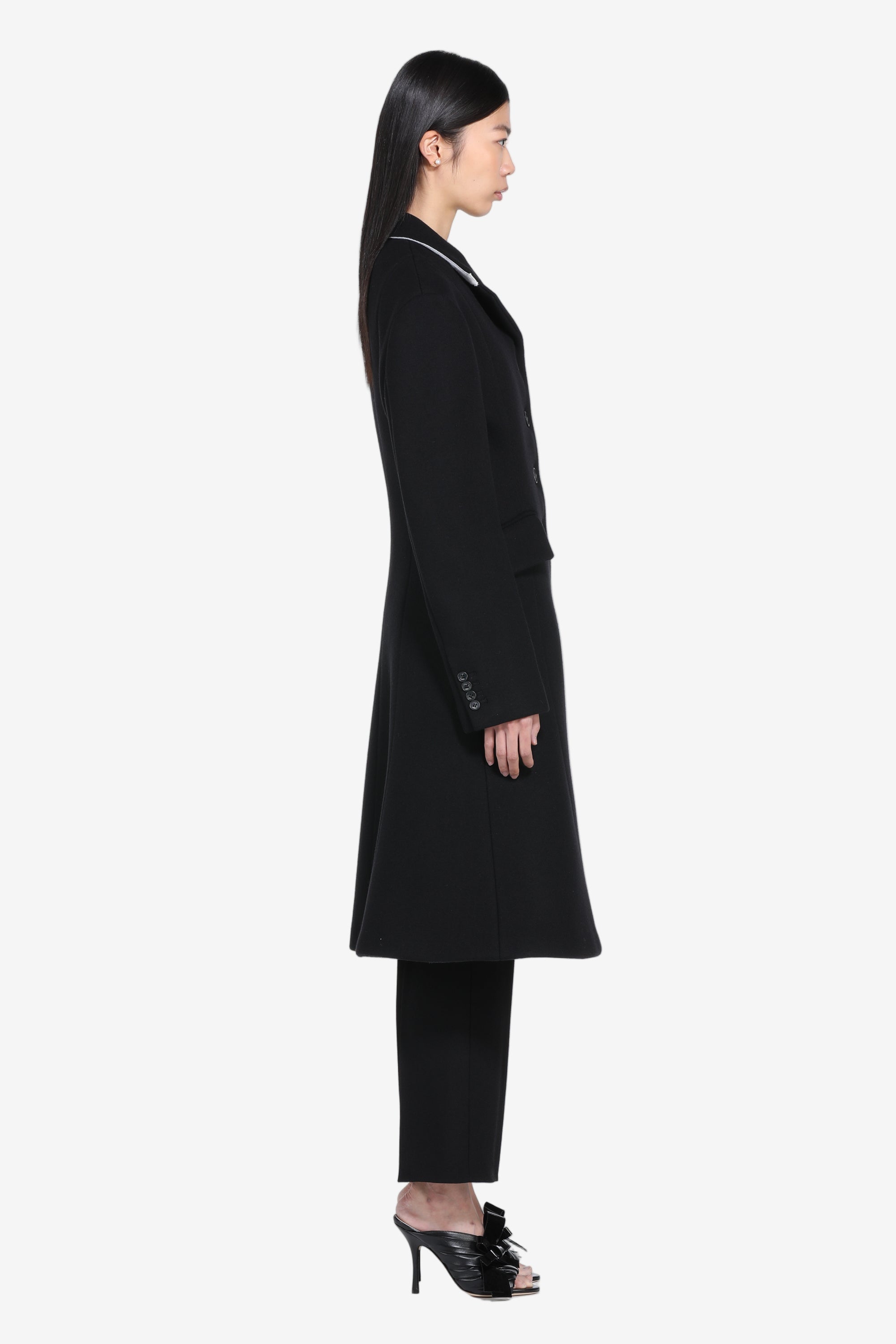 Long flared coat
