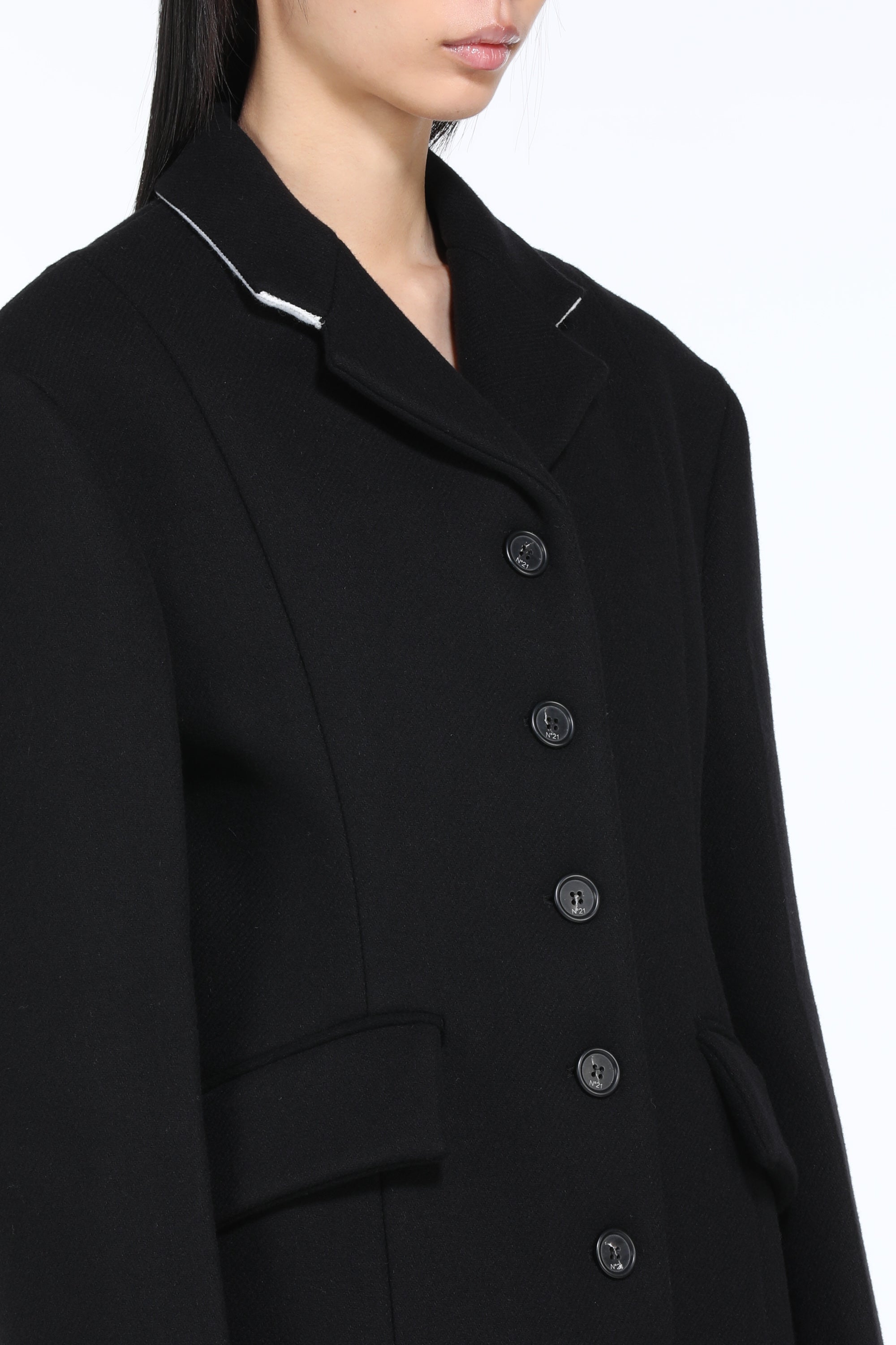 Long flared coat