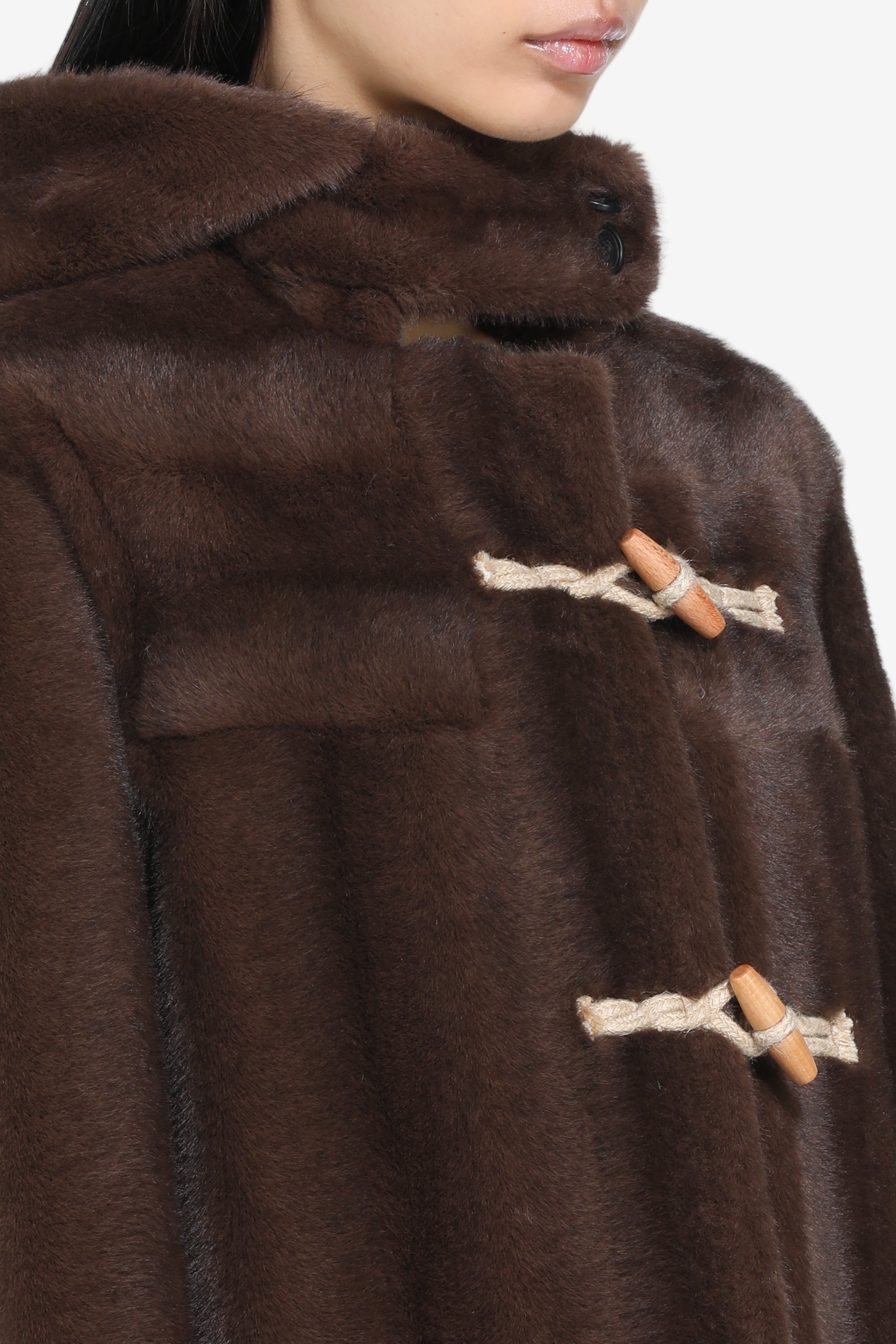 【新品、未使用品】muguet duffle short fur coat N21 | Faux fur Montgomery