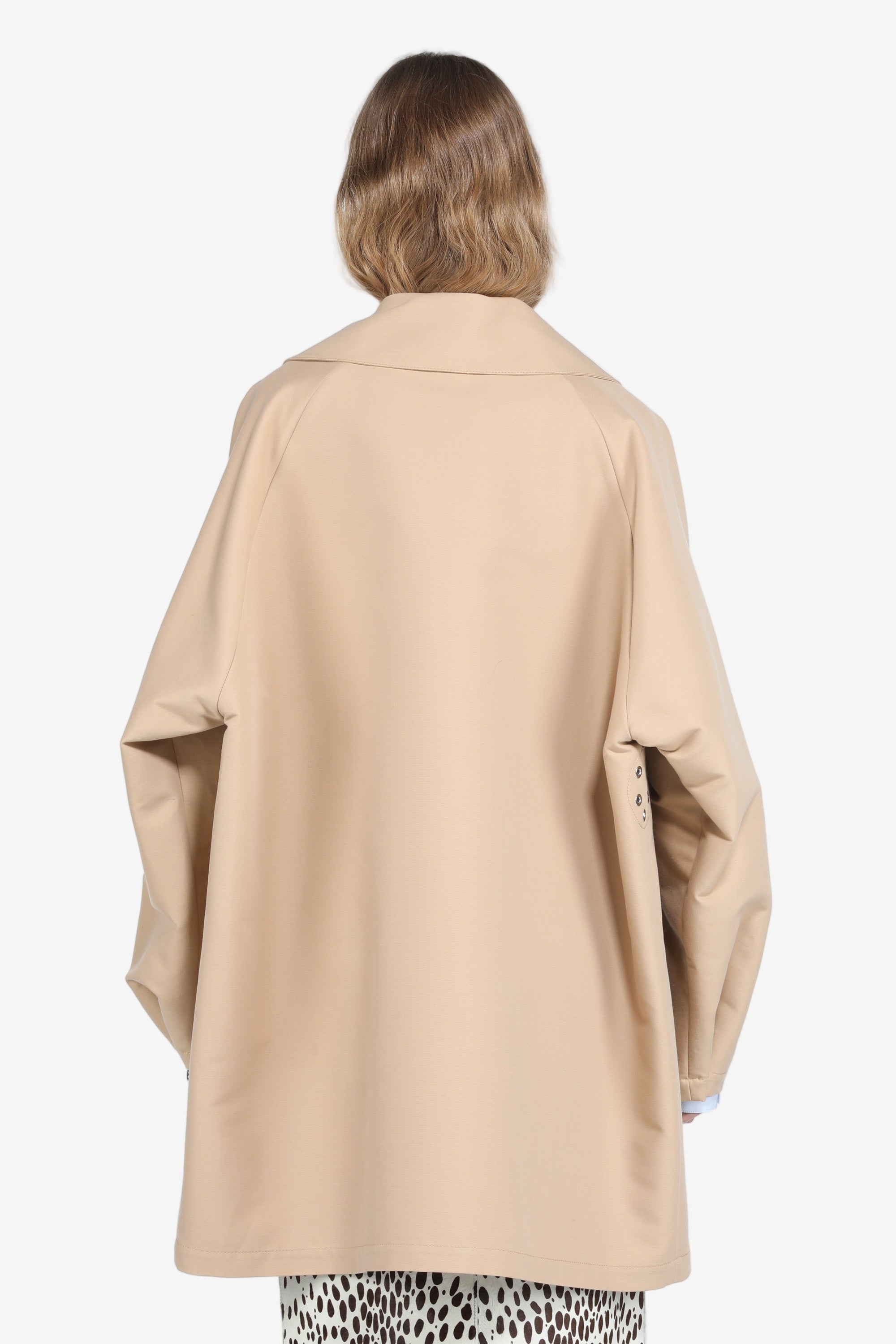 Double-breasted trench jacket