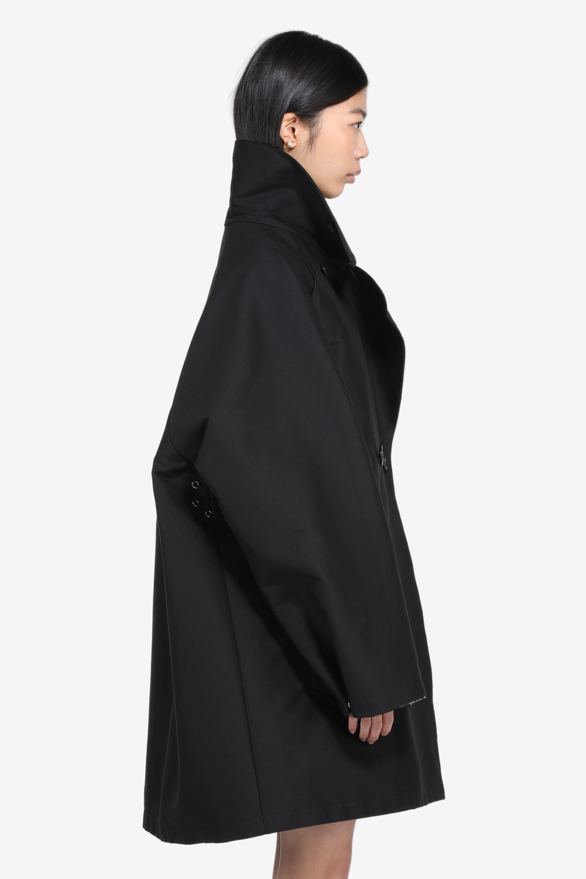 Double-breasted trench jacket