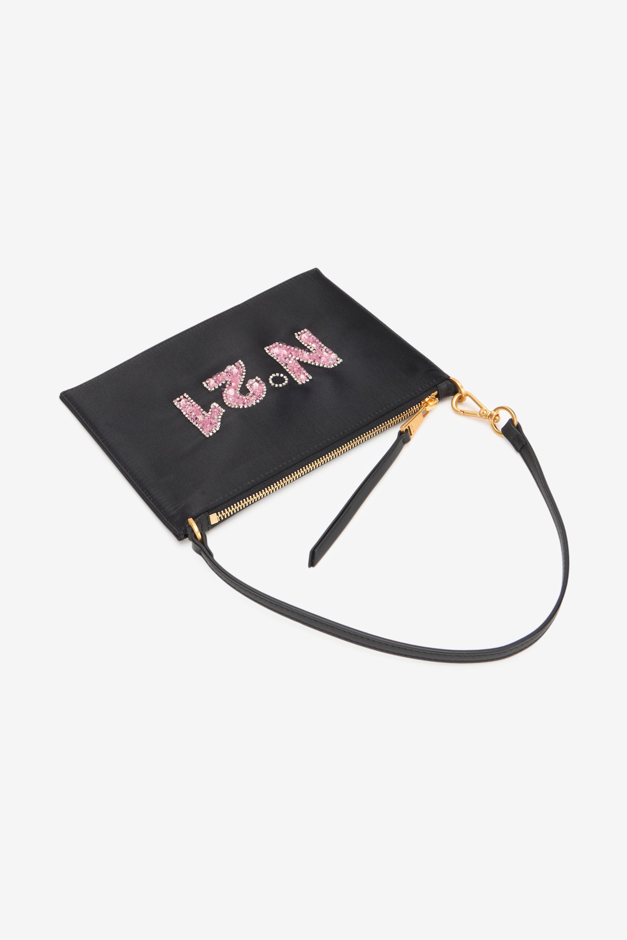 Pochette flat in raso