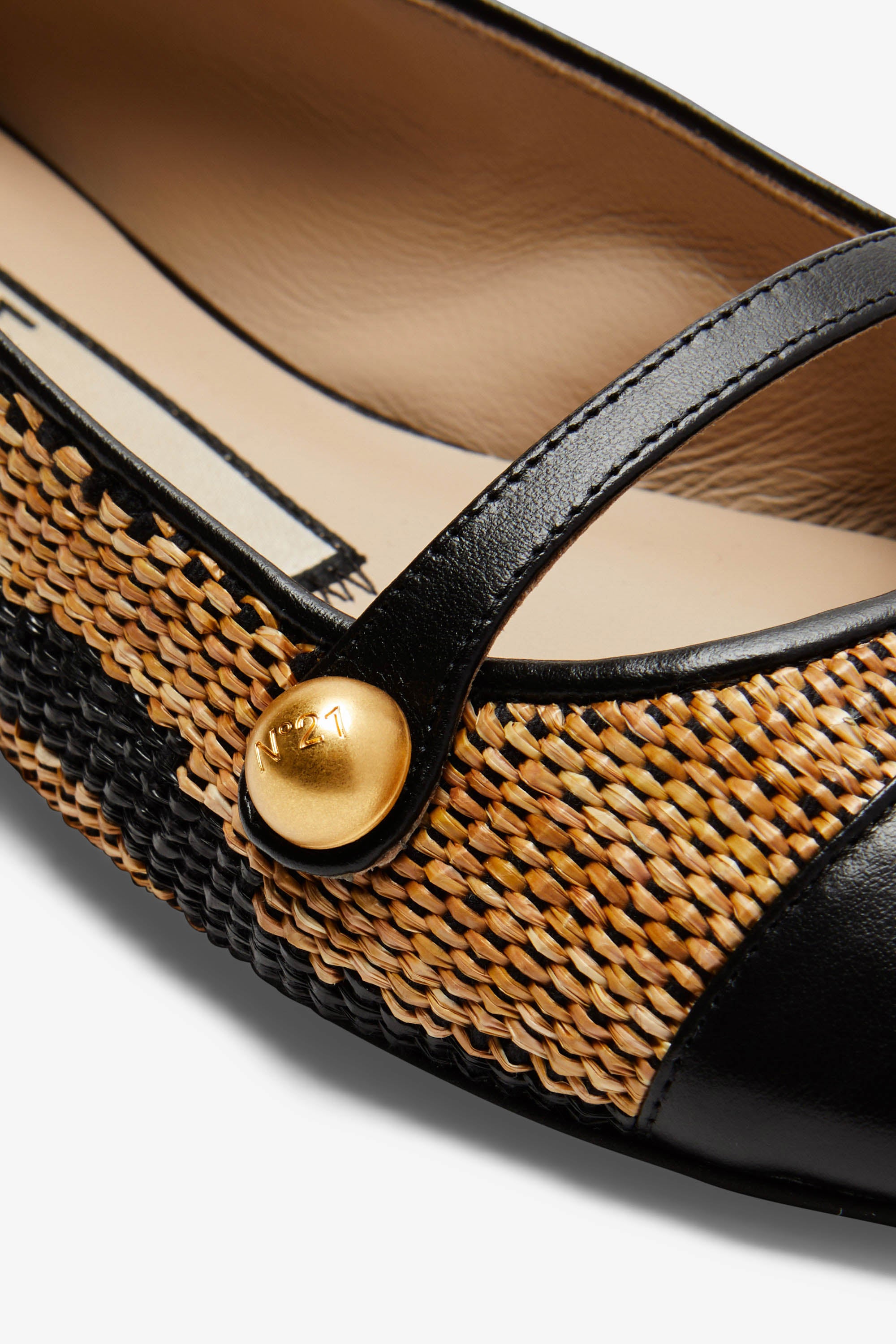 Ballerine punta tonda bicolore