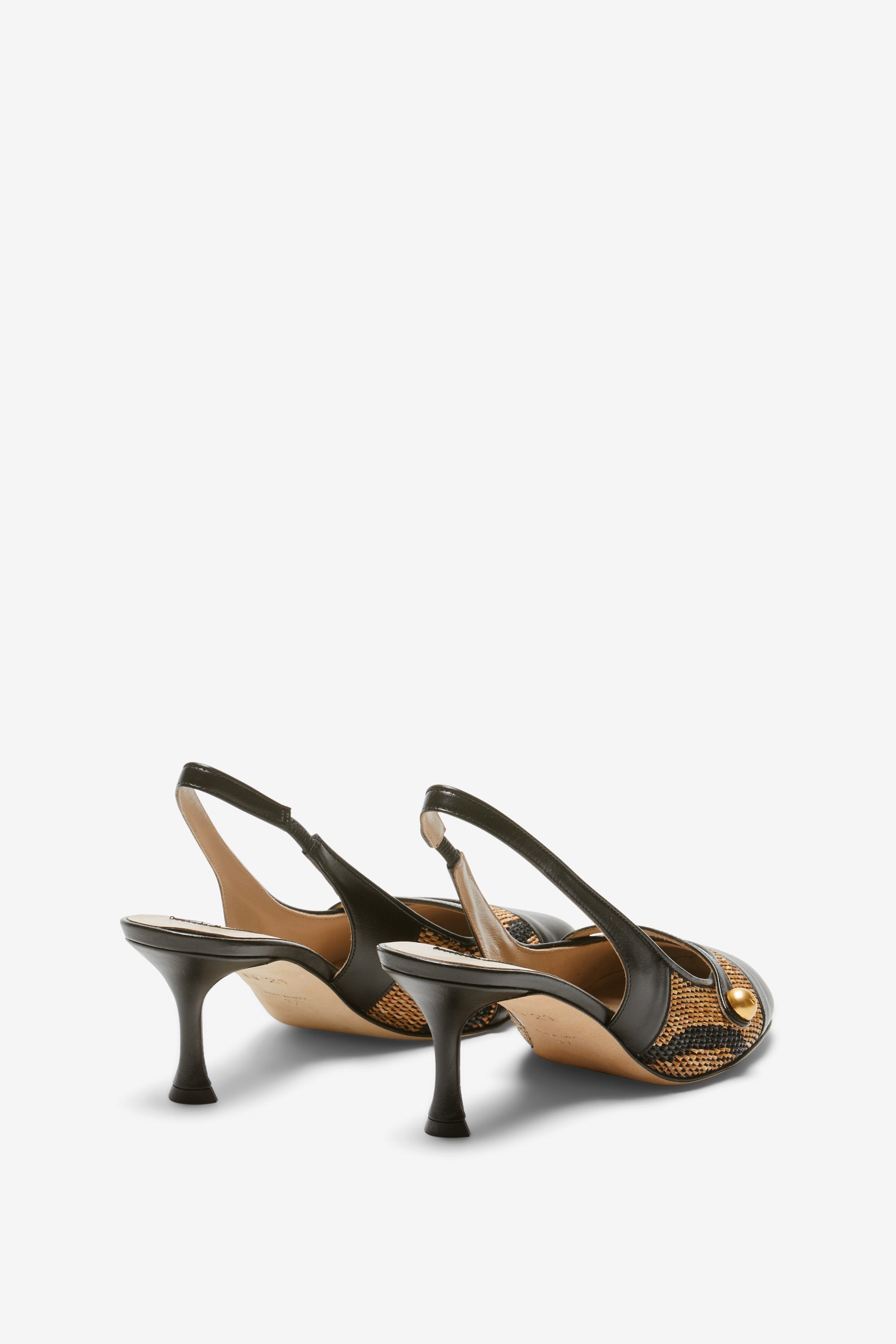 Slingabck punta tonda bicolore