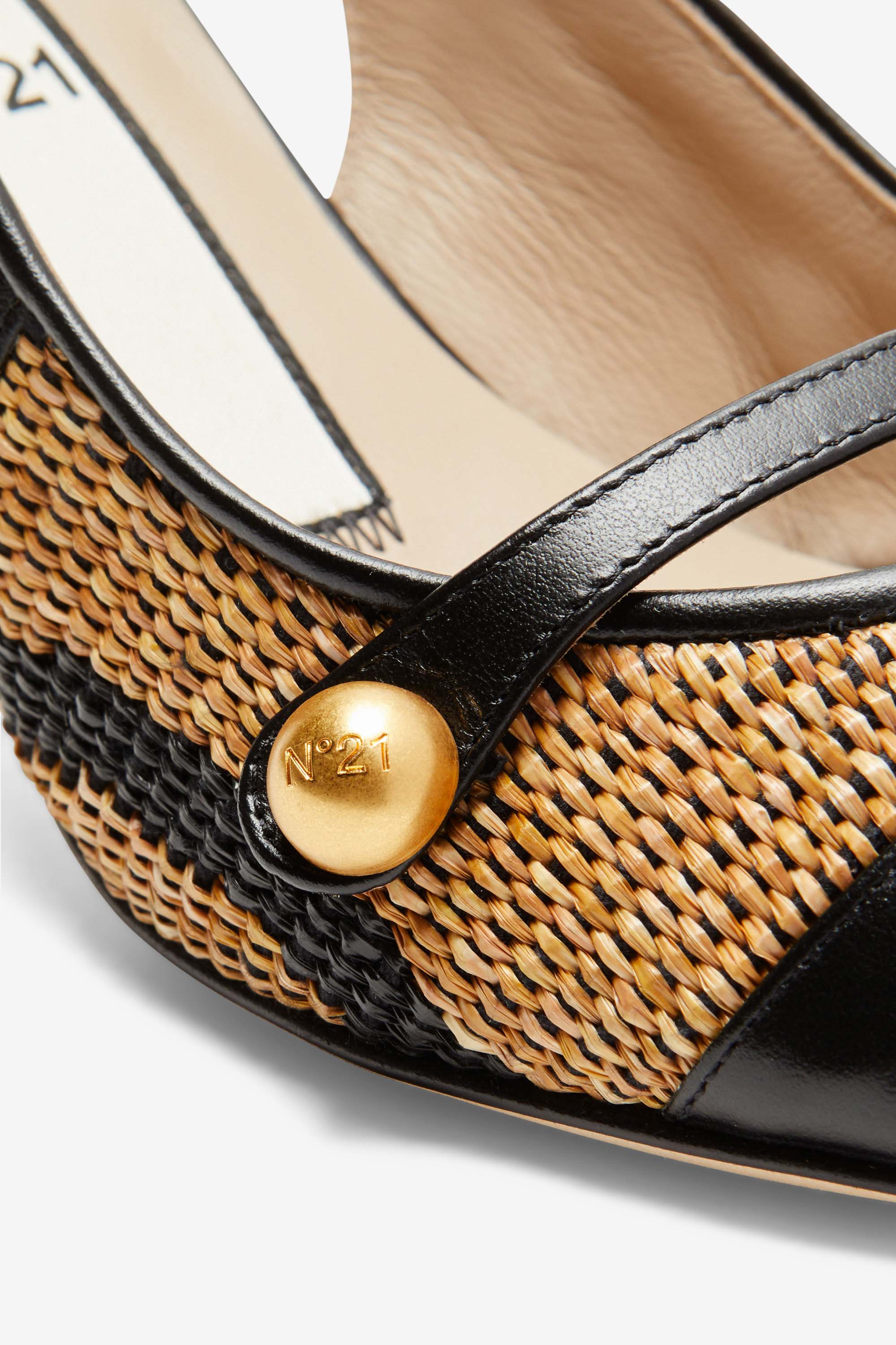 Slingabck punta tonda bicolore