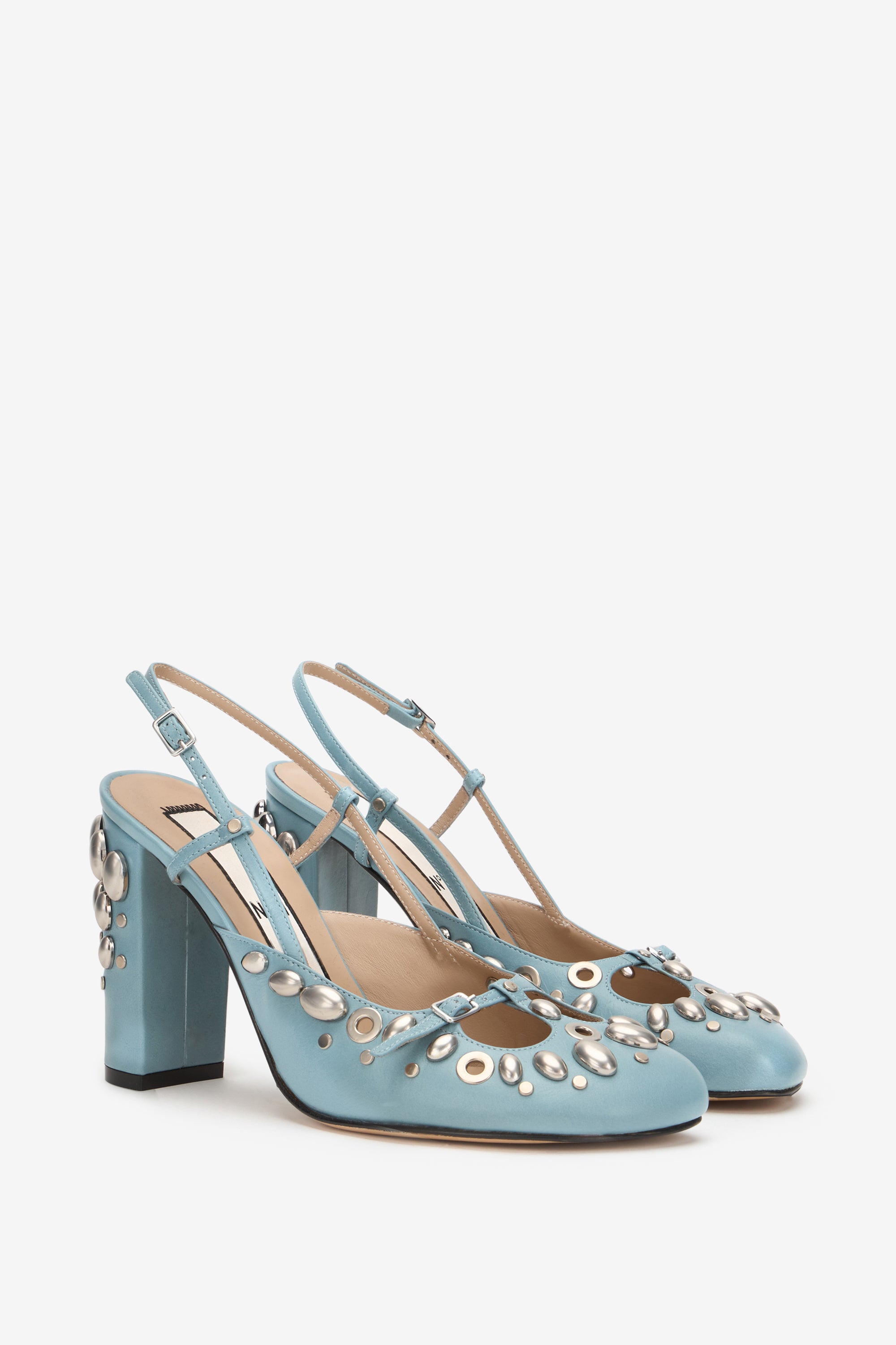 Slingback con borchie