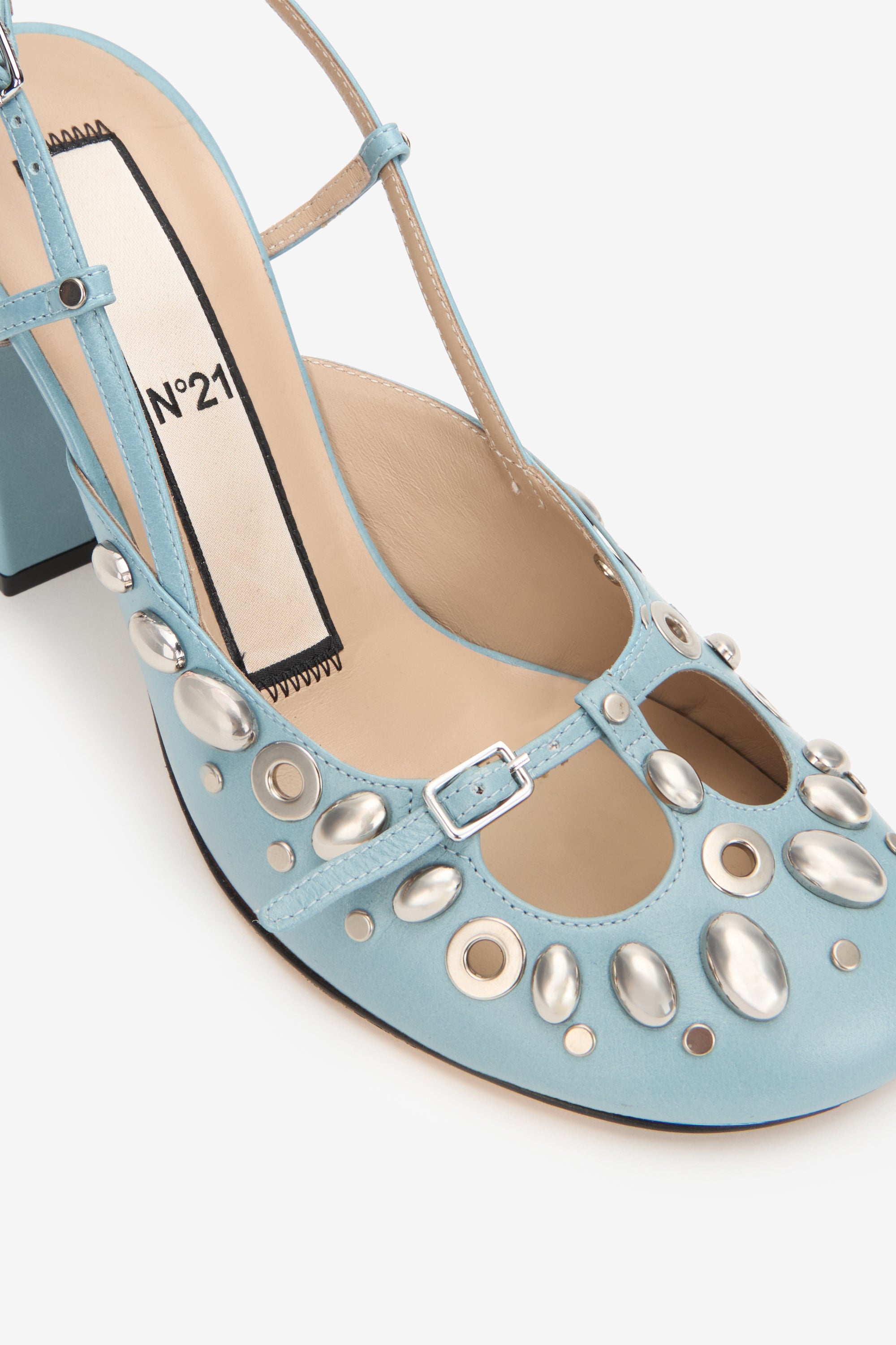 Slingback con borchie