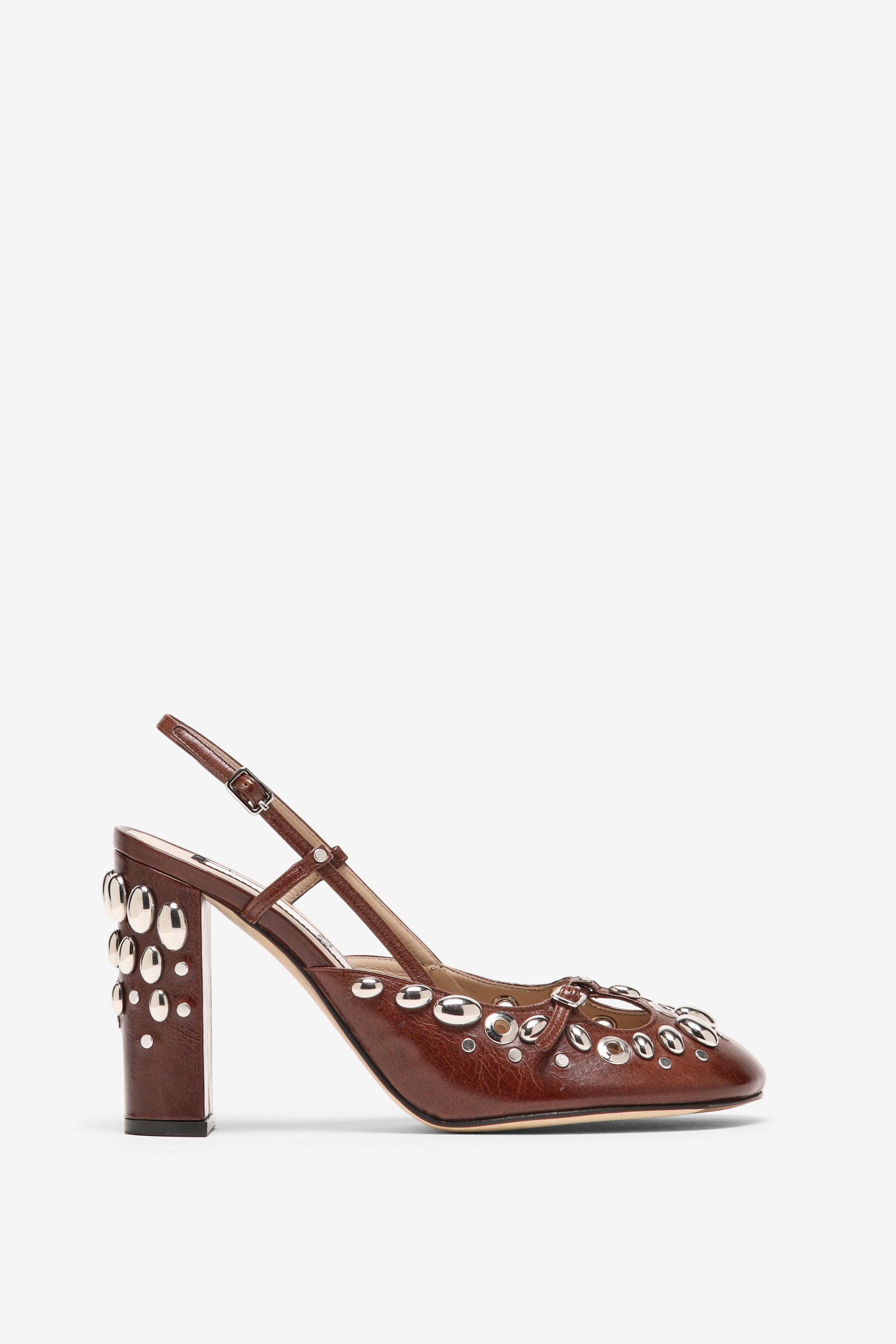 Slingback con borchie