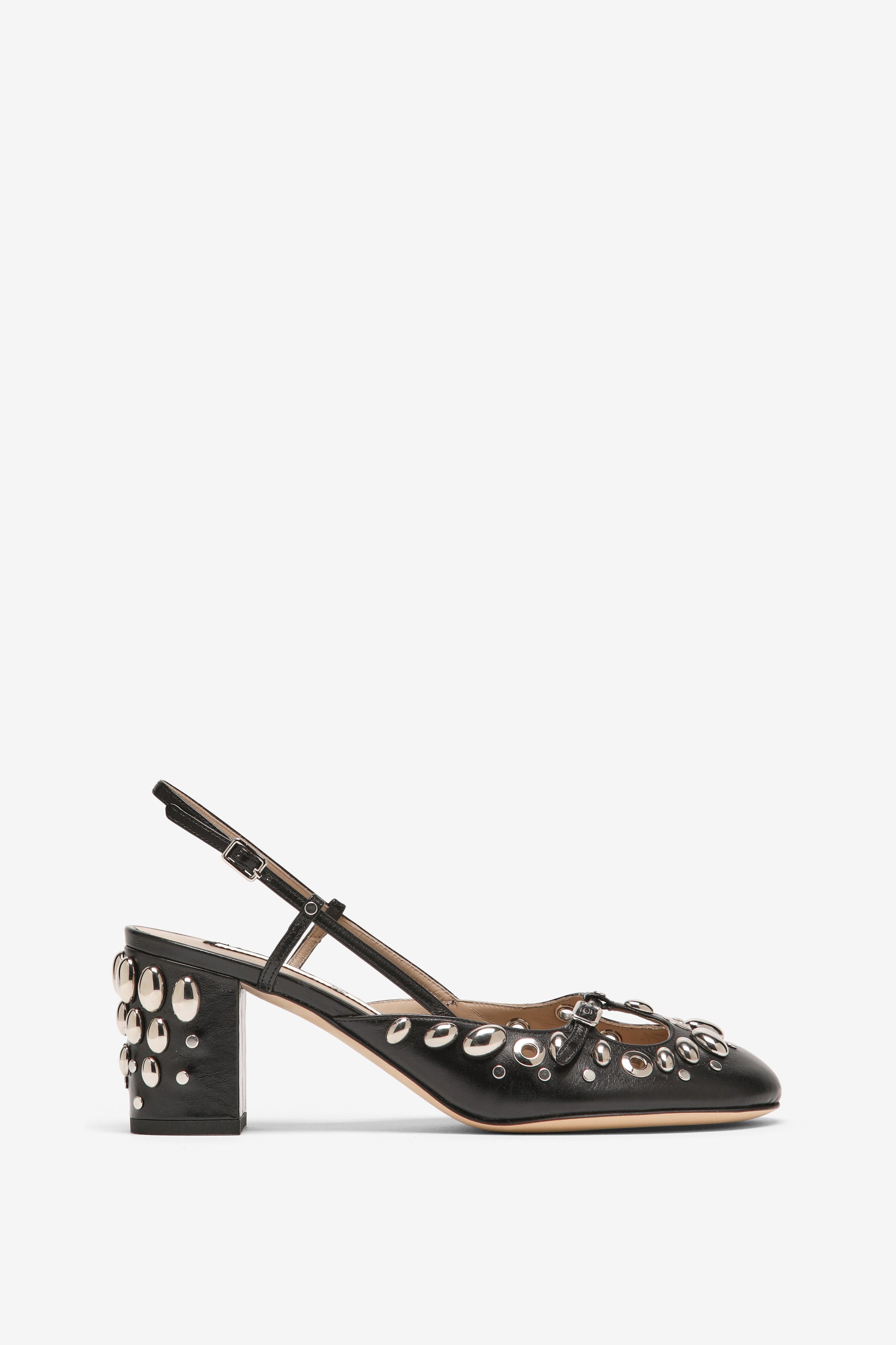 Slingback con borchie