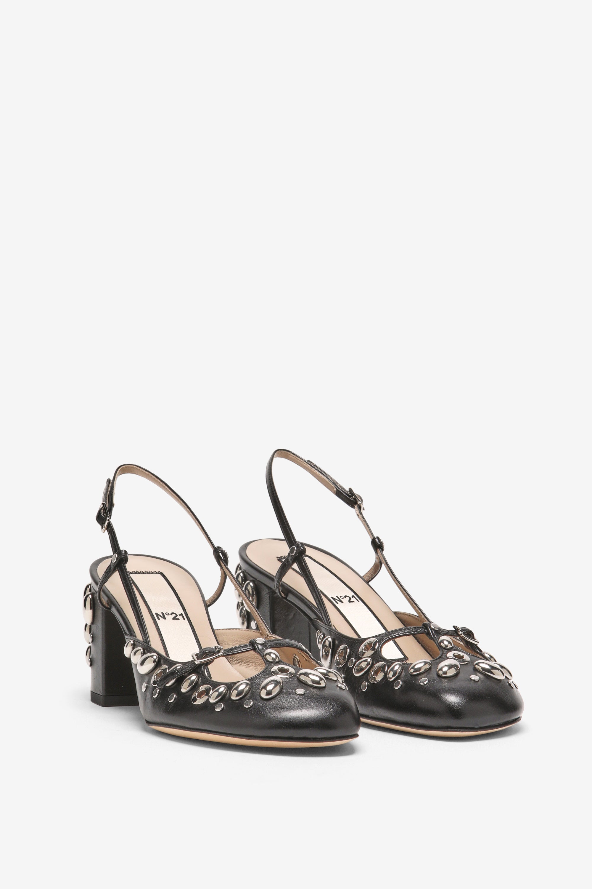 Slingback con borchie