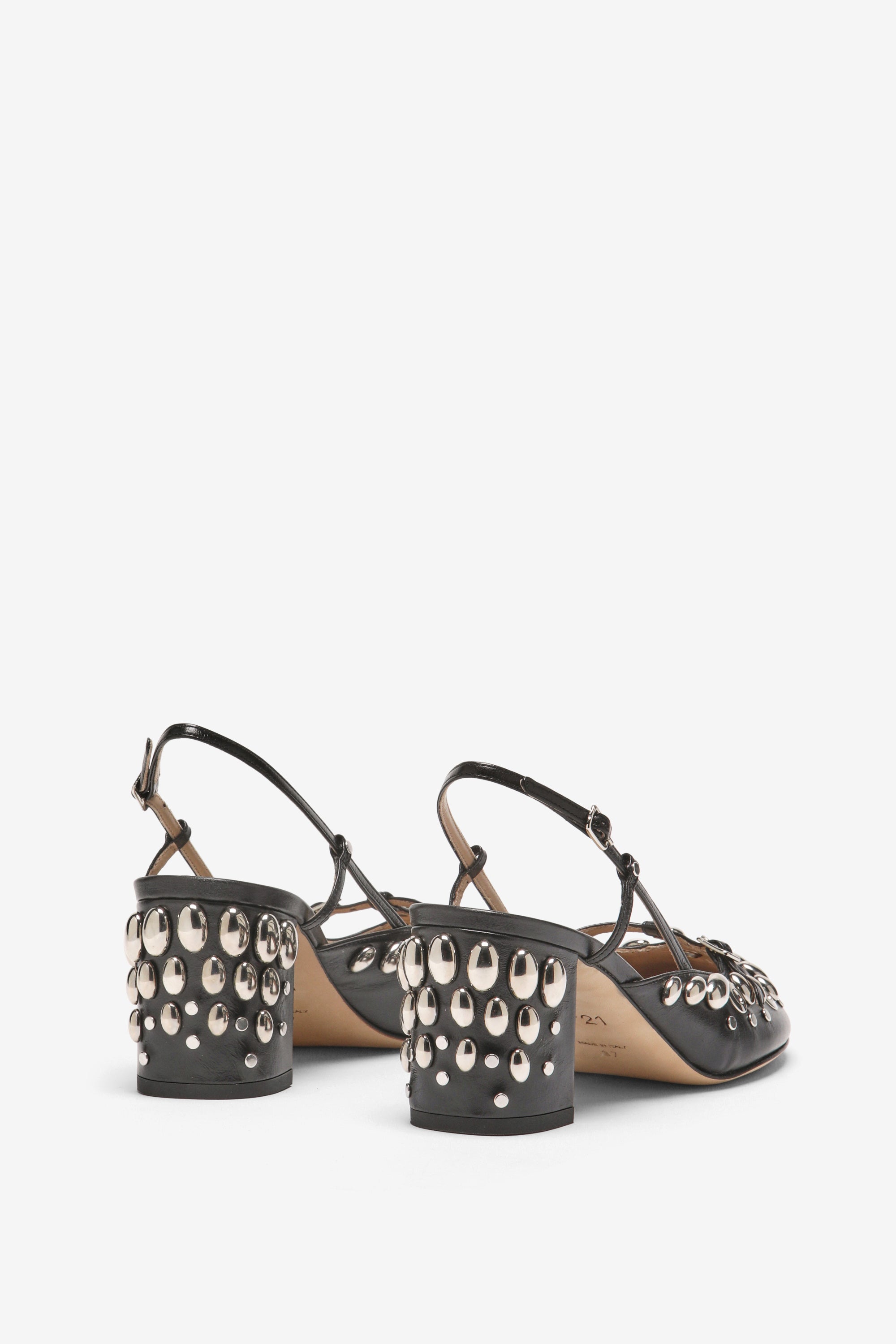 Slingback con borchie