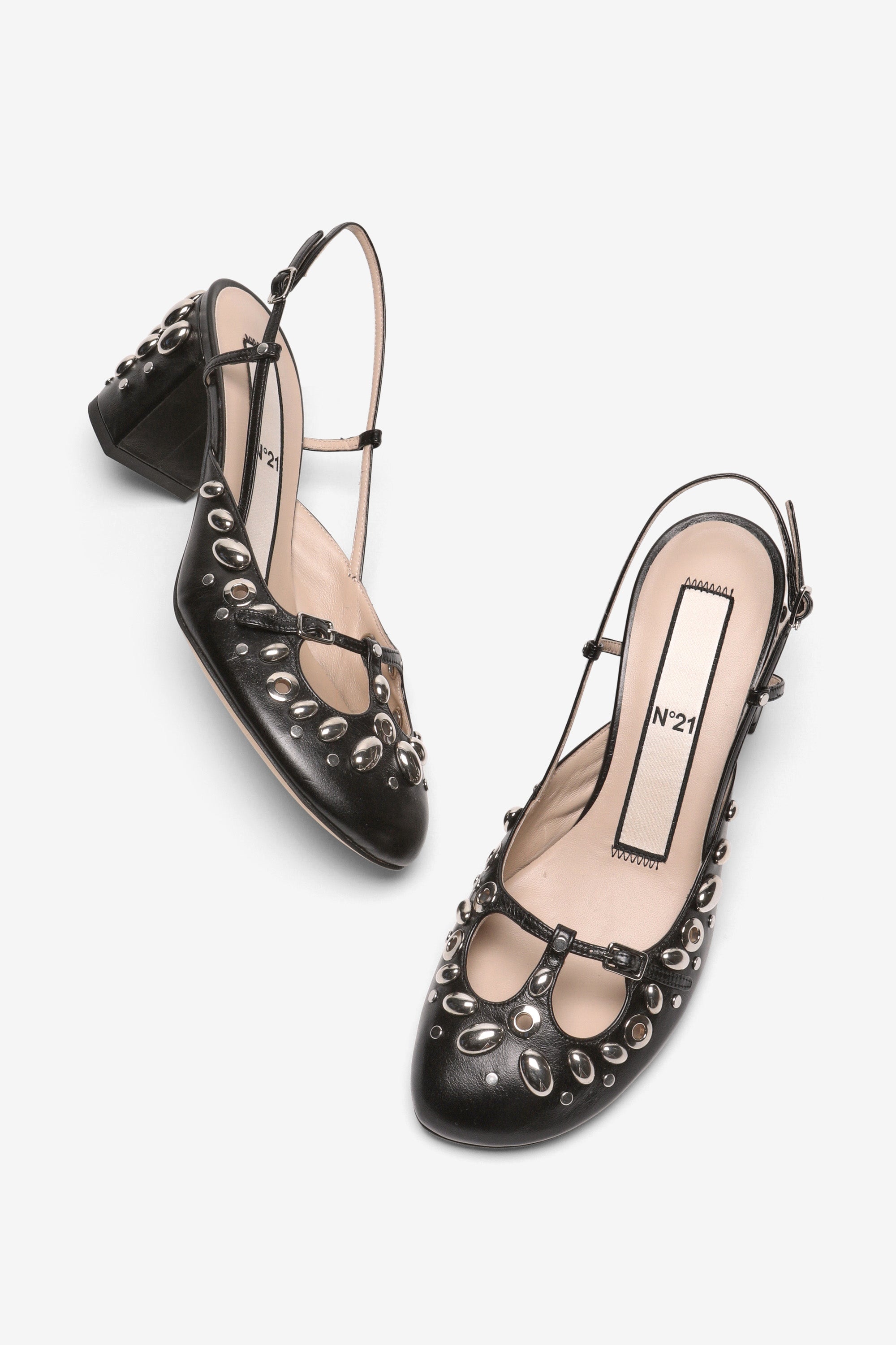 Slingback con borchie