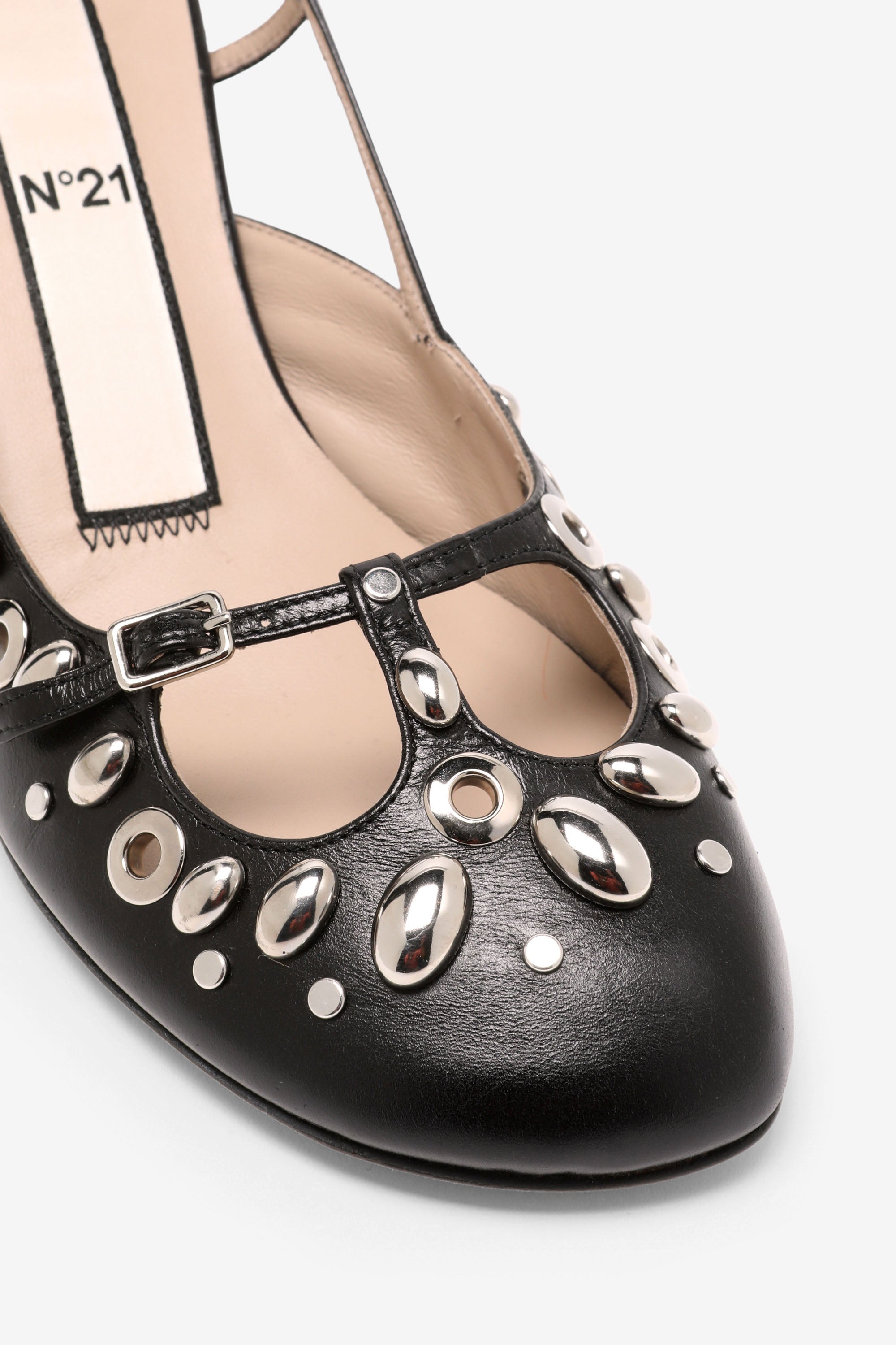 Slingback con borchie