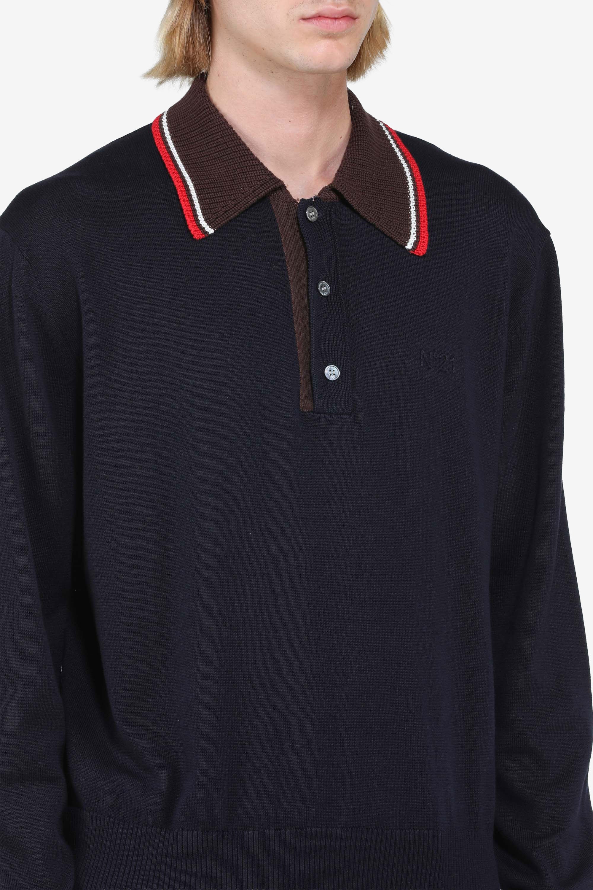 Maglia polo a maniche lunghe