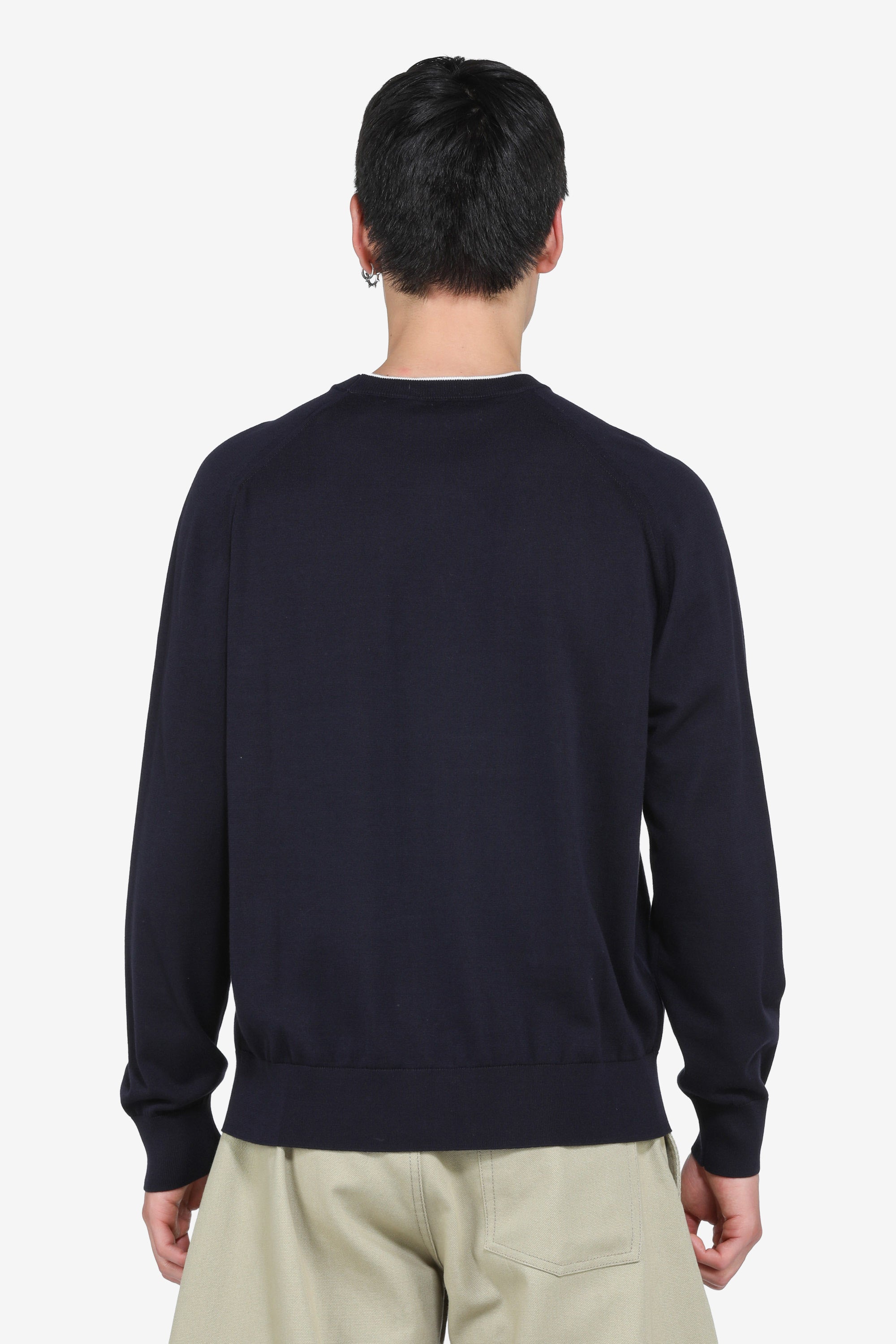 Maglia girocollo a maniche lunghe