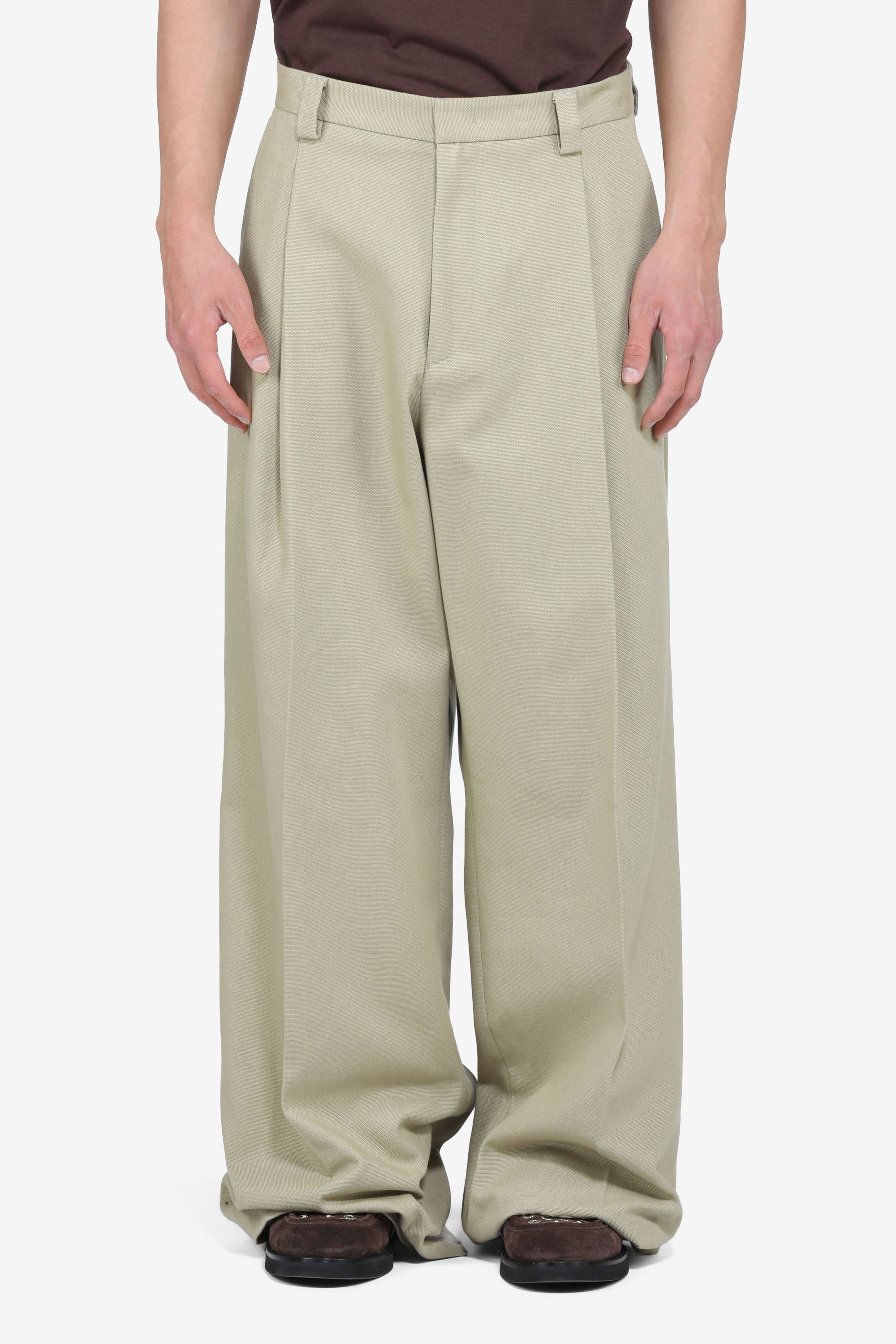 Pantalone over con pince