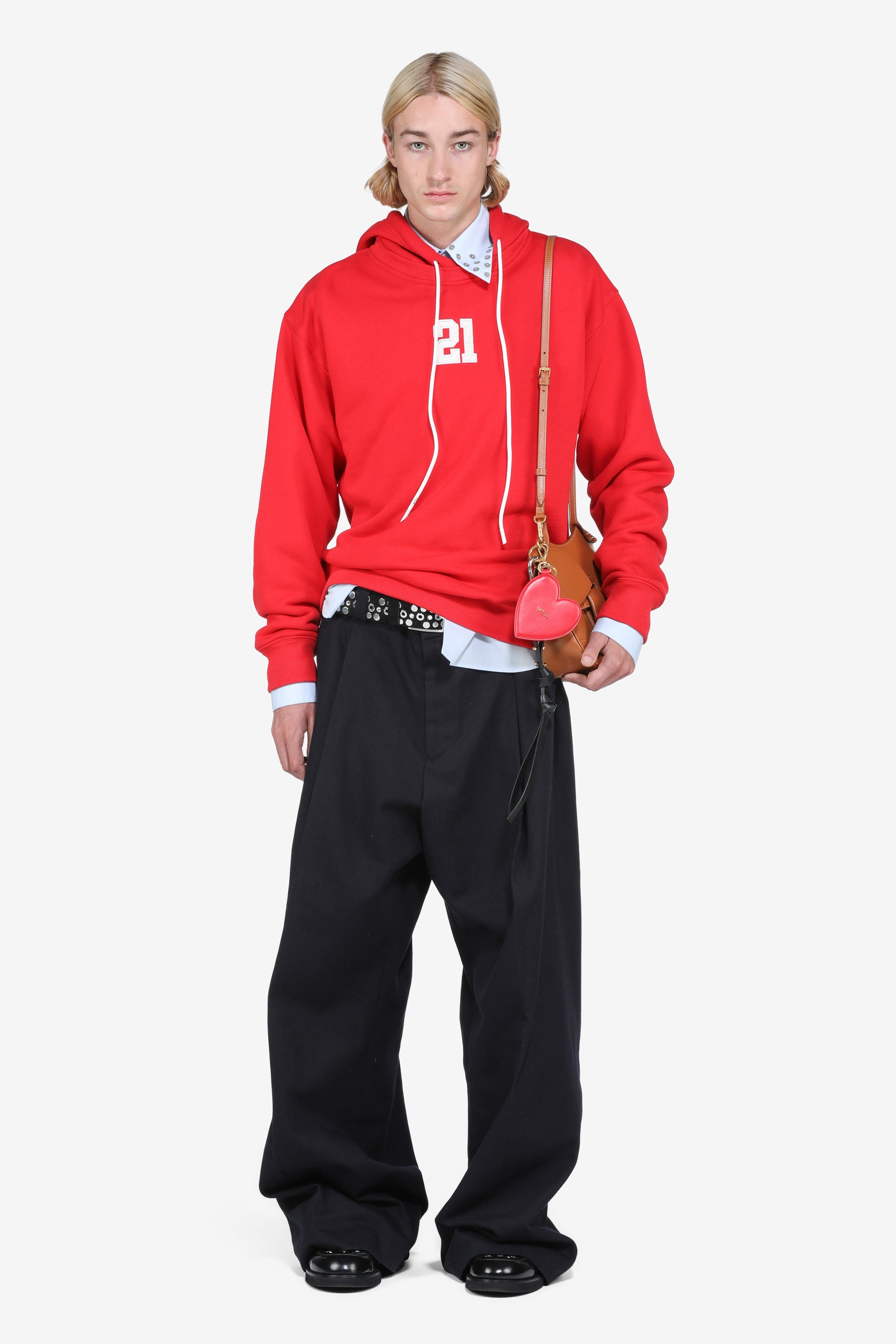 Pantalone over con pince