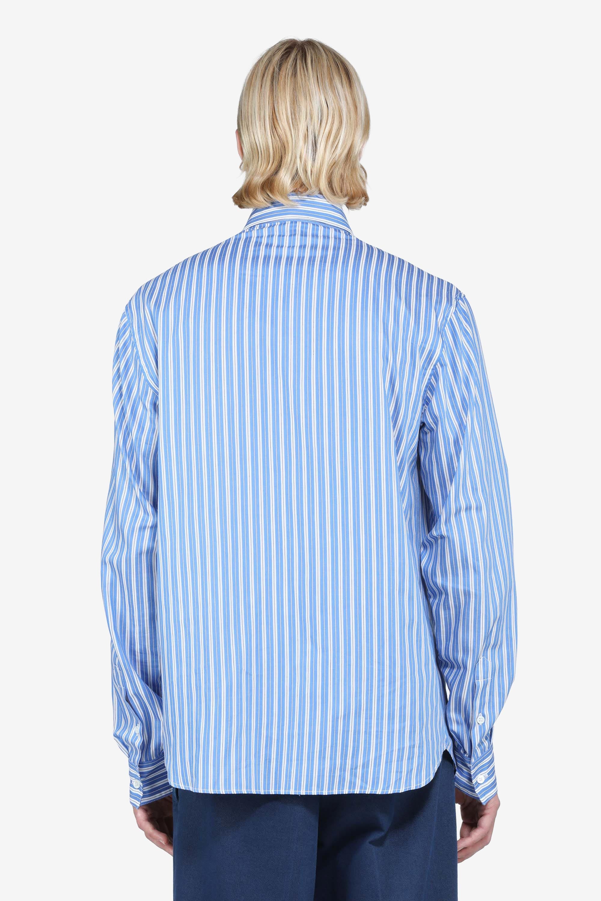 Striped long-sleeved shirt
