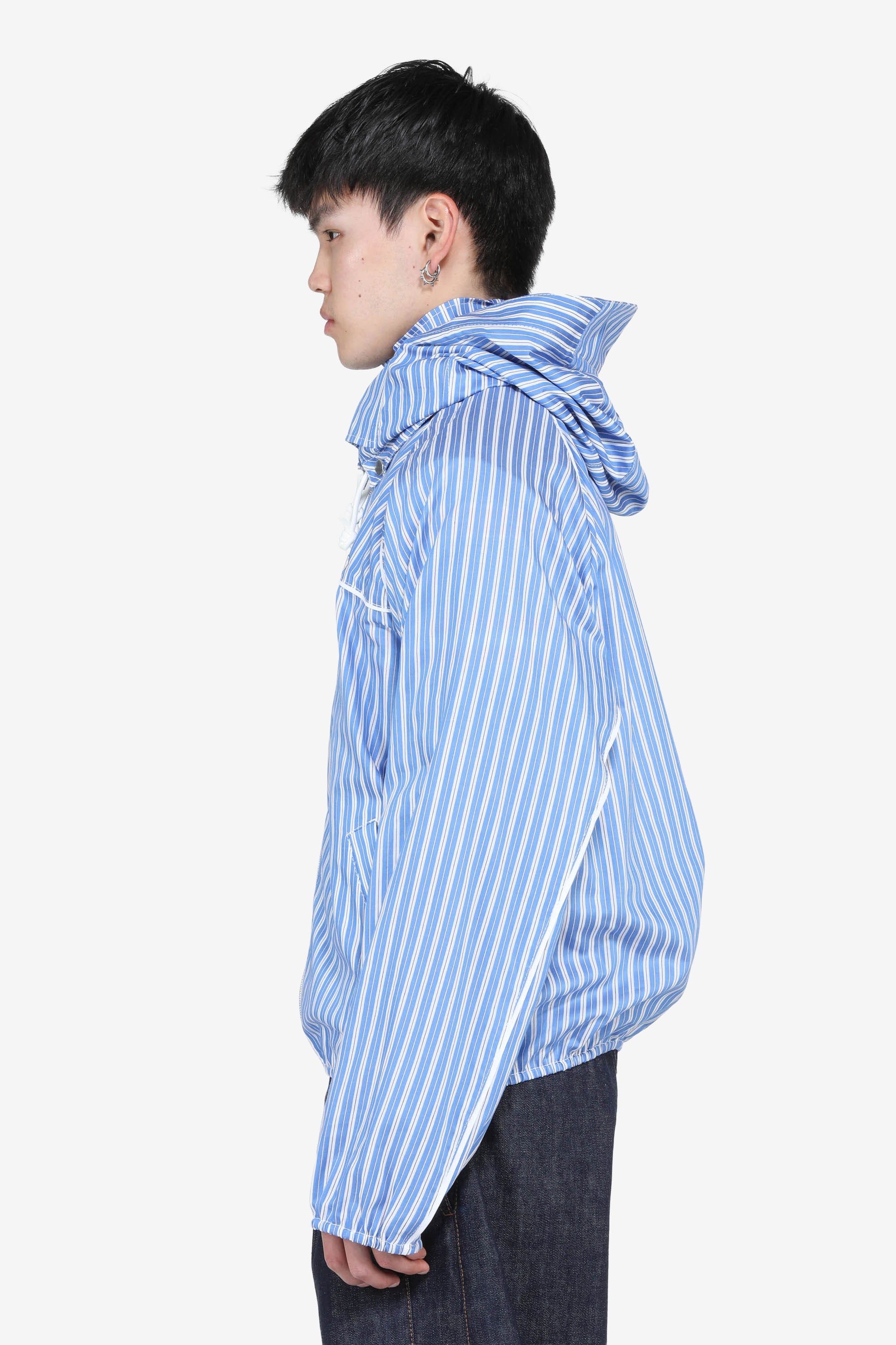 Giacca a righe con cappuccio