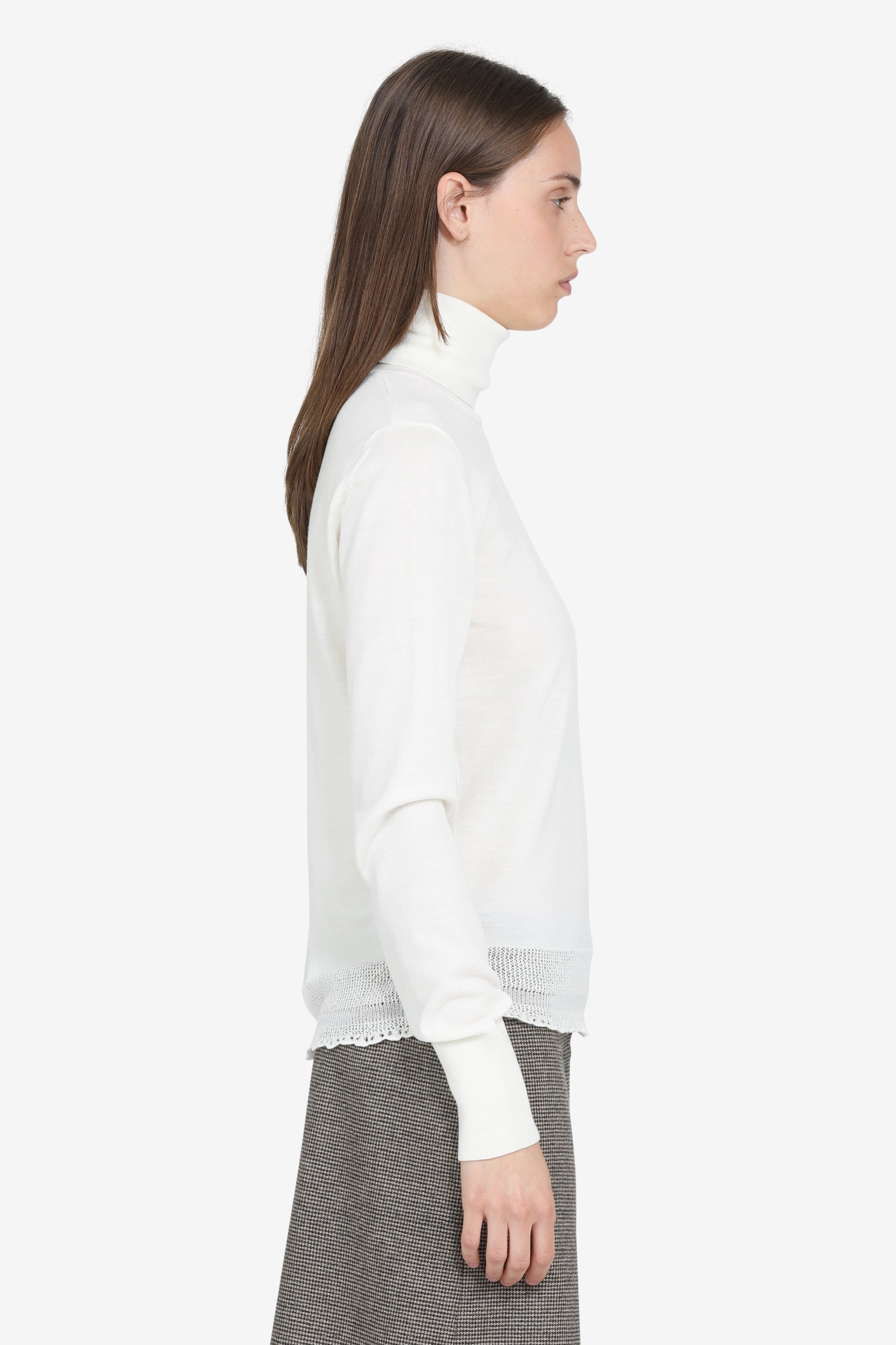 Maglia a collo alto e maniche lunghe