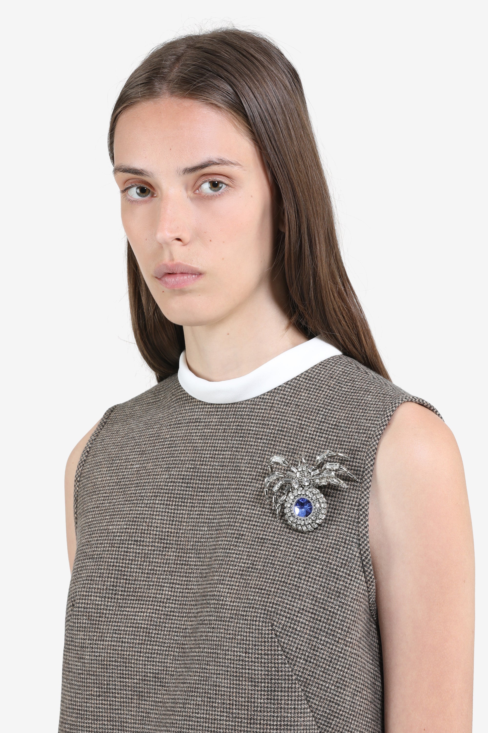 Spider Brooch with Crystals