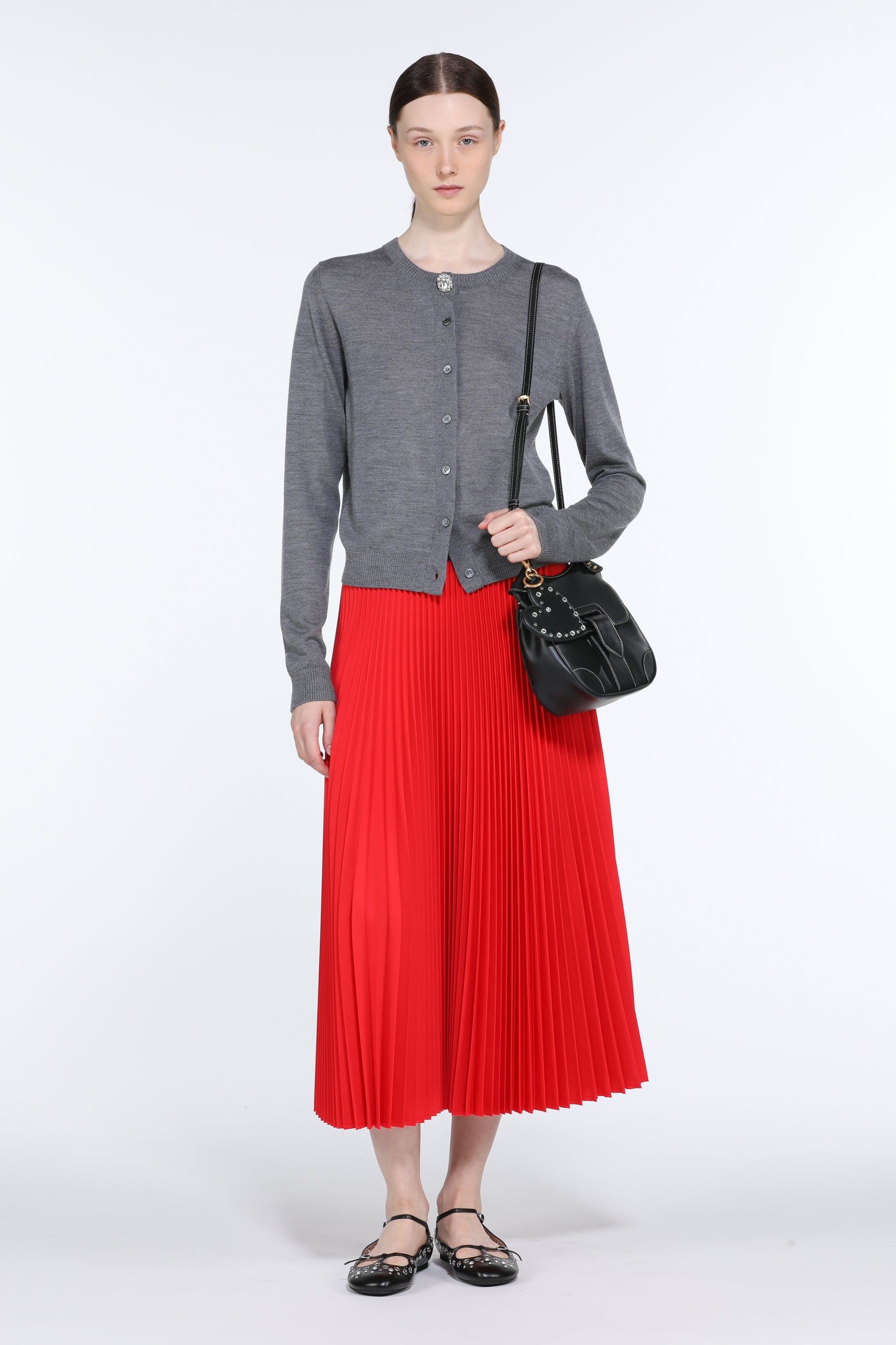 Cardigan con bottoni gioiello