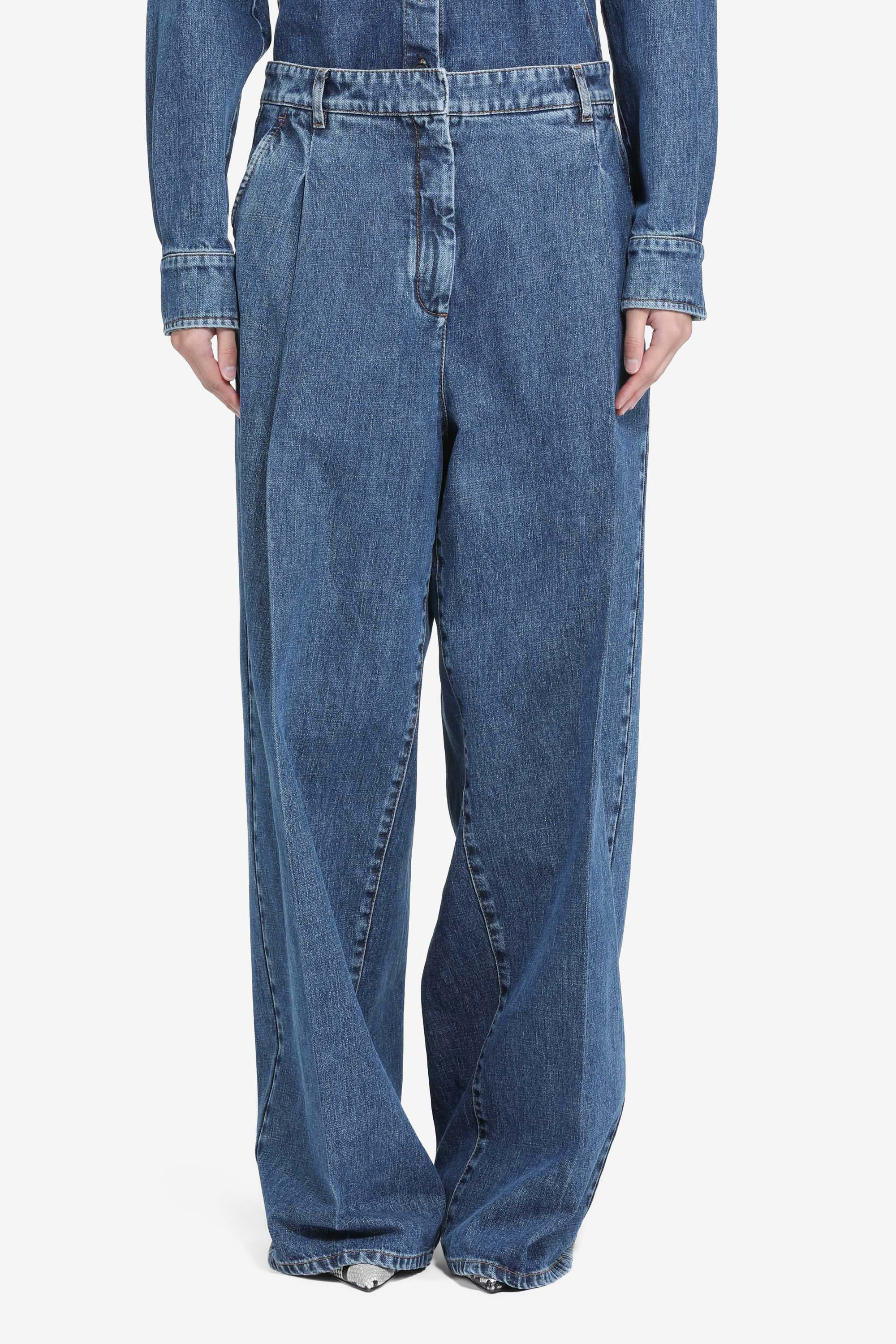 Palazzo denim trousers