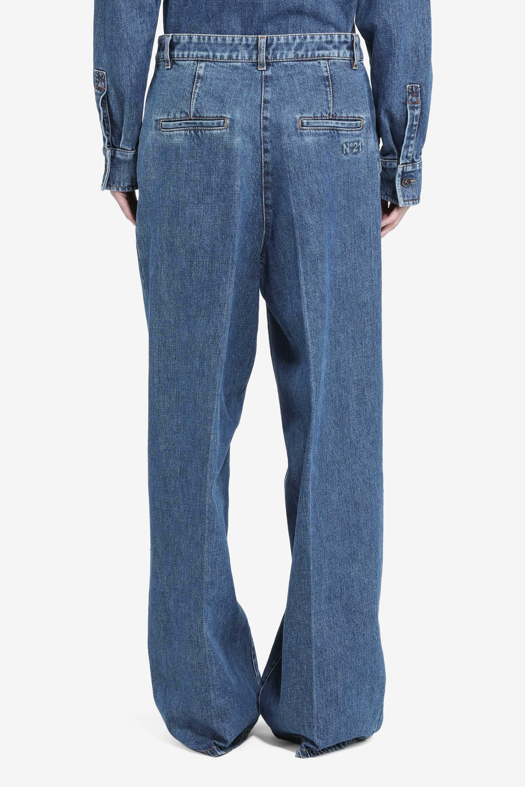Palazzo denim trousers