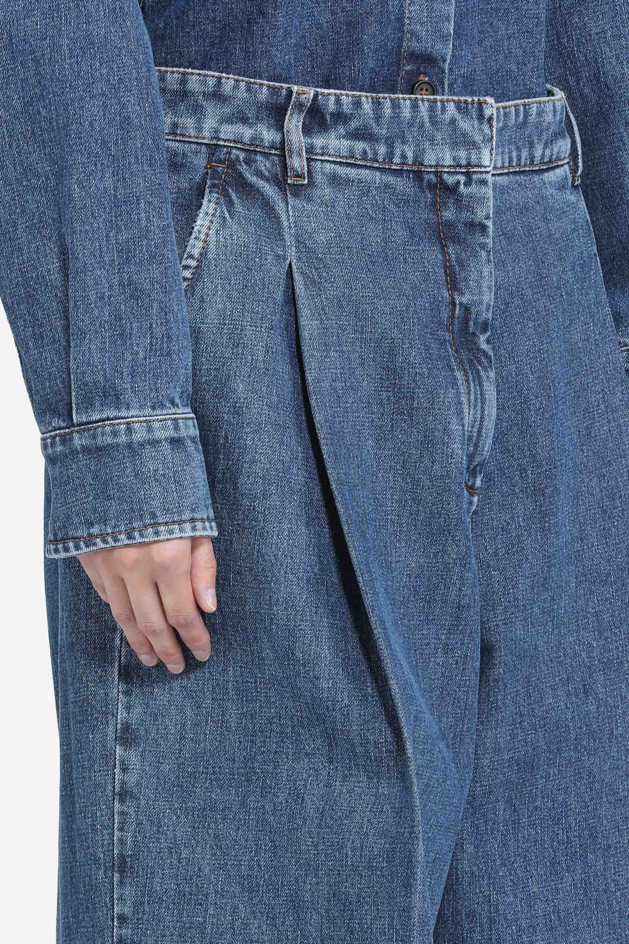 Palazzo denim trousers